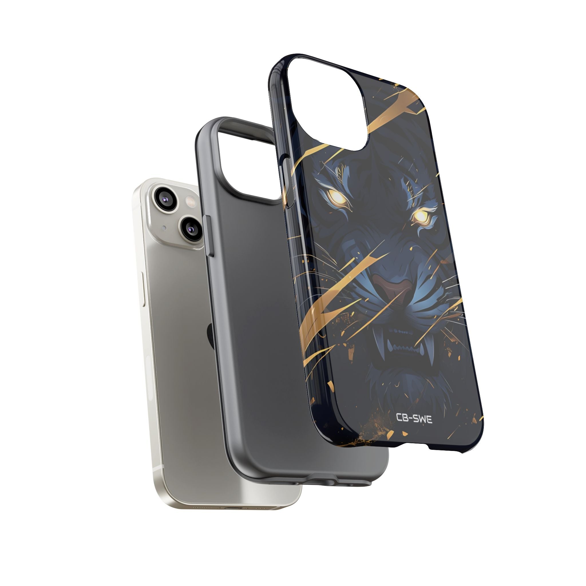 Tiger's Glowing Gaze - iPhone Case