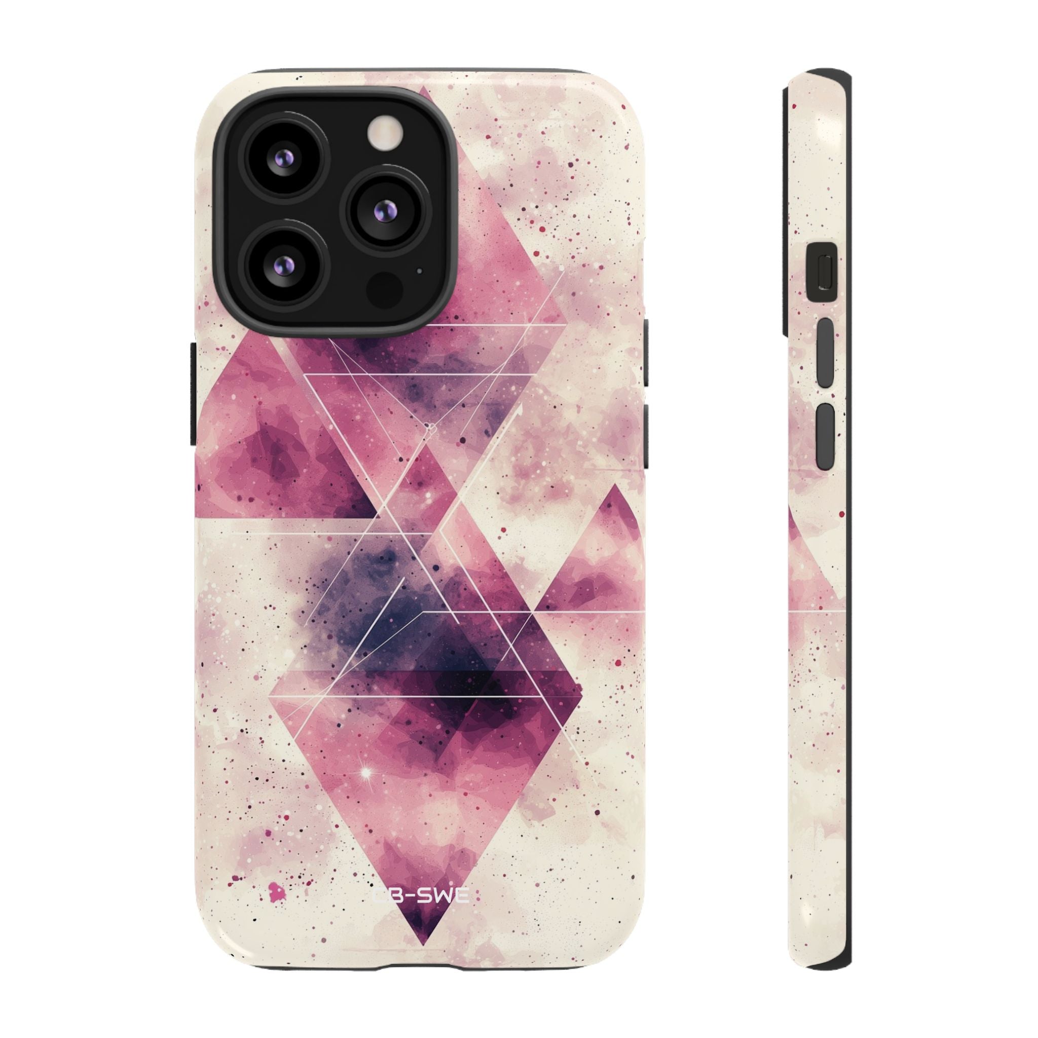 Triangles Overlap Serenity - iPhone Case