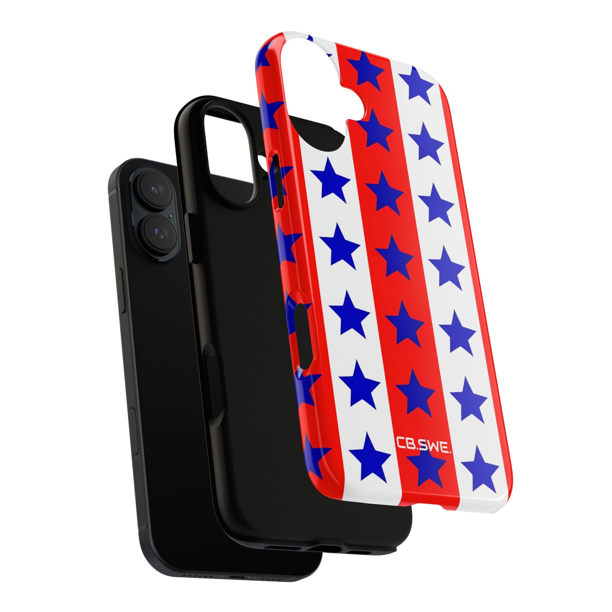 Patriotic American Flag Inspired Seamless iPhone 16 - Tough
