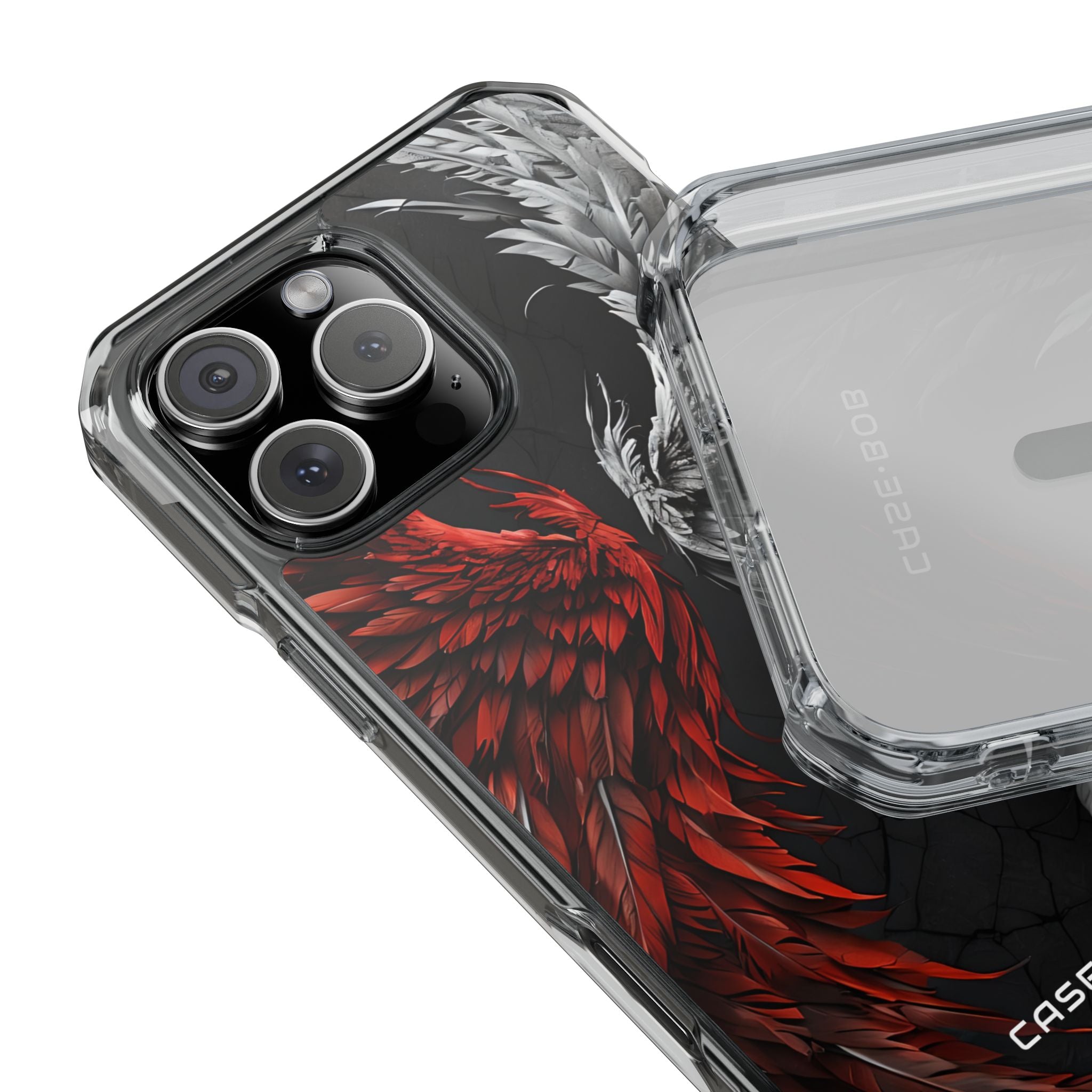 Crimson White Wings iPhone 16 Pro Max Case - Impact