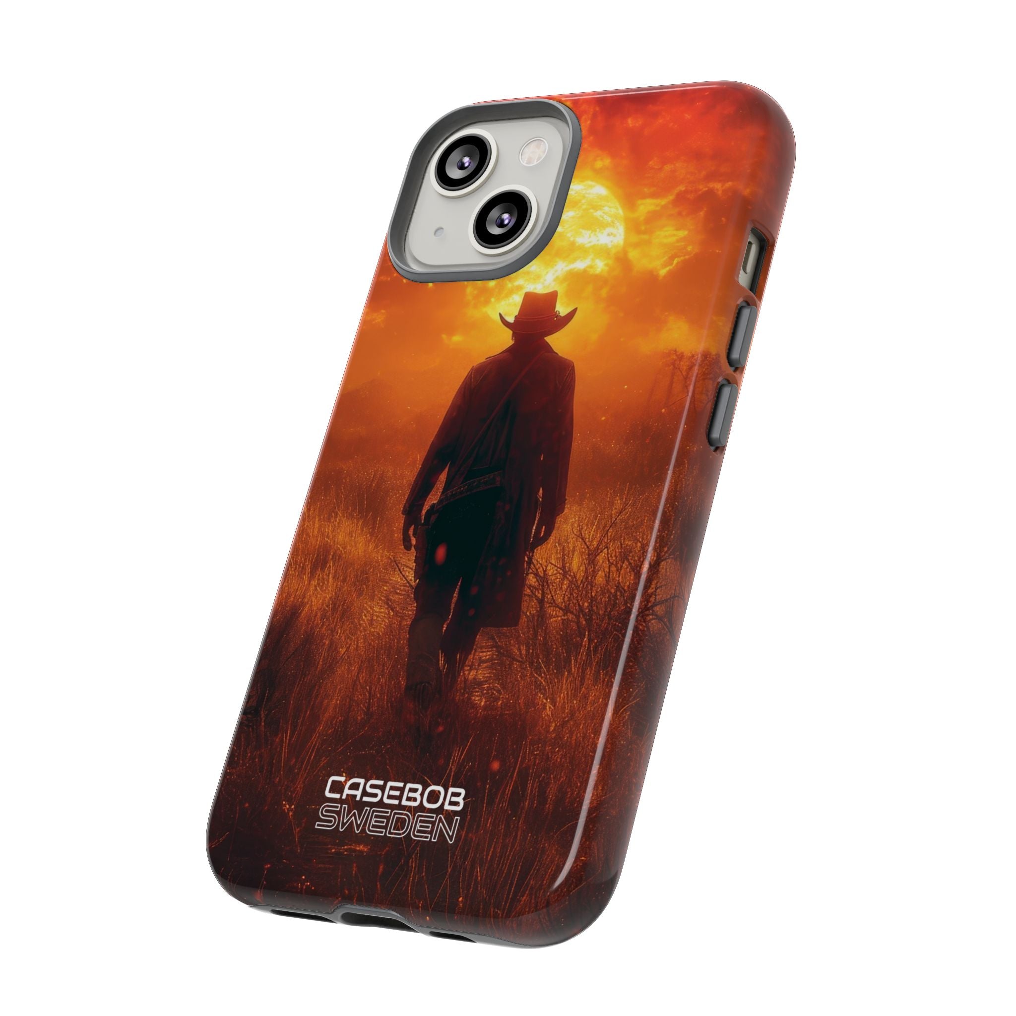 Fiery Sunset Cowboy iPhone 14 - Tough