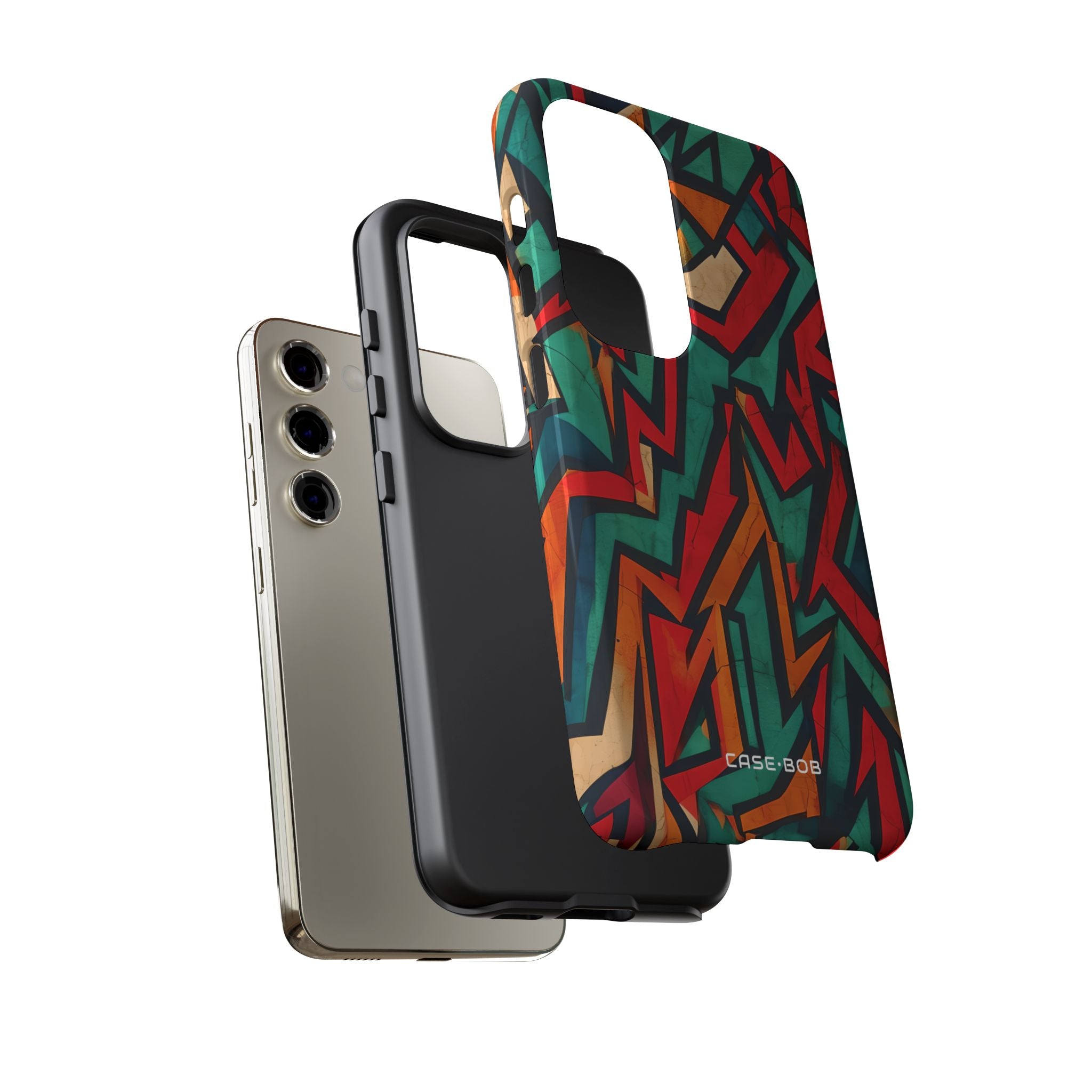 Crimson Zigzag Samsung S23 Case - Tough
