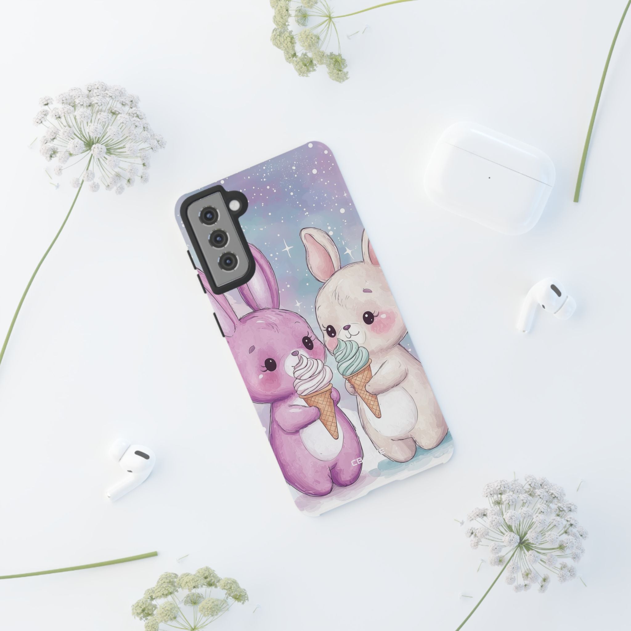 Rabbits Enjoy Ice Cream - Samsung Case
