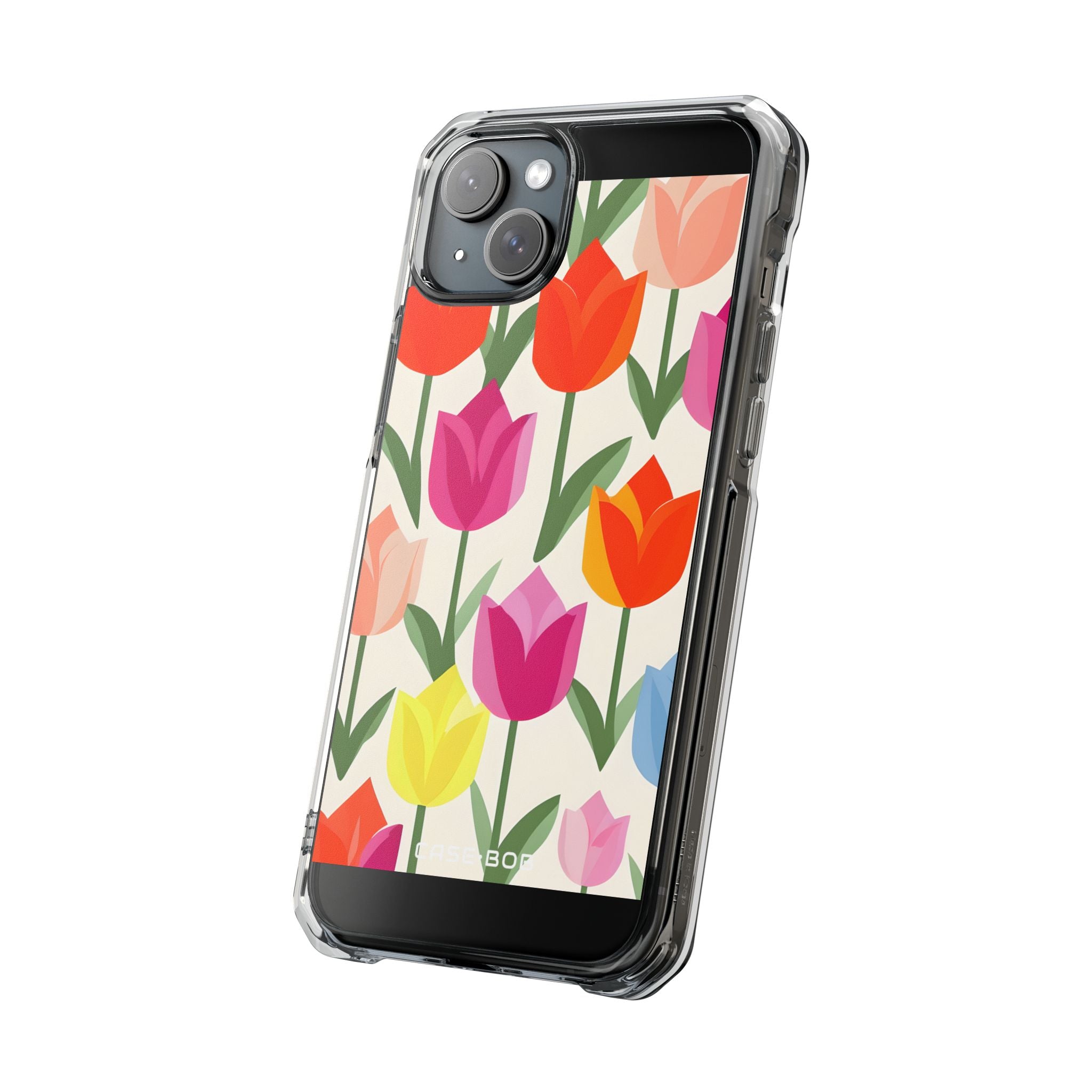 Tulip Harmony Green iPhone 15 Plus Case - Impact