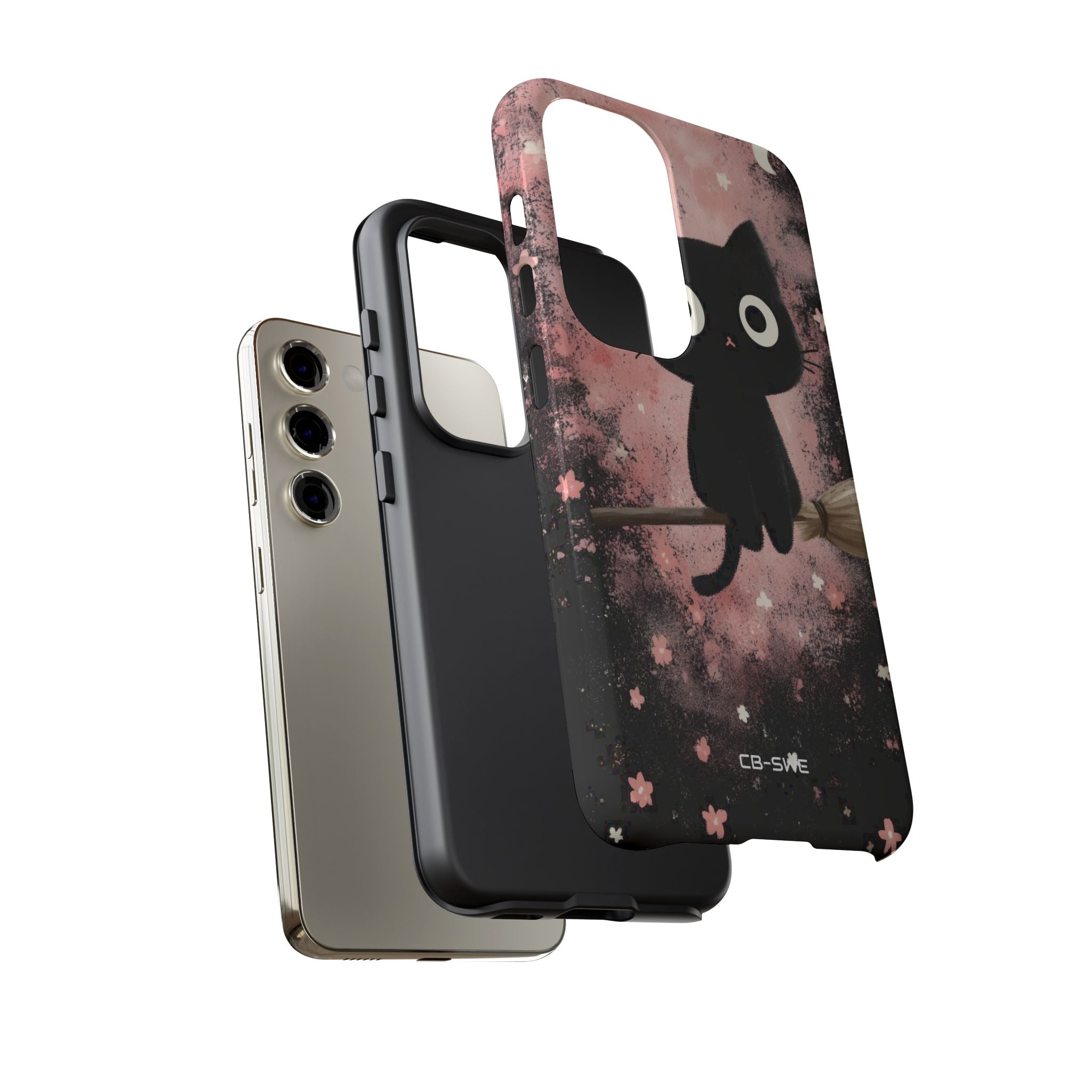 Whimsical Cat Soars - Samsung Case