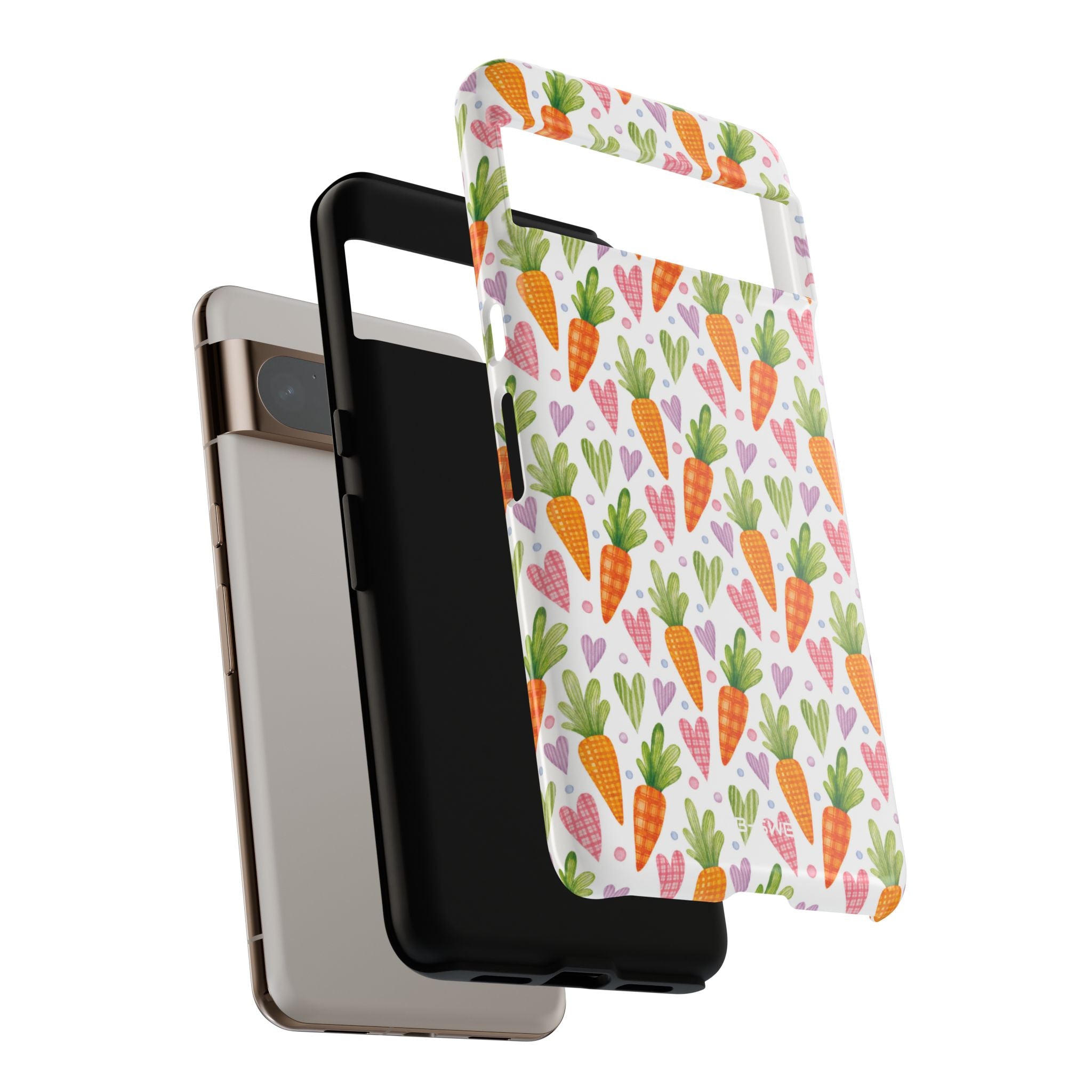 Carrots Embrace Hearts - Google Pixel Case