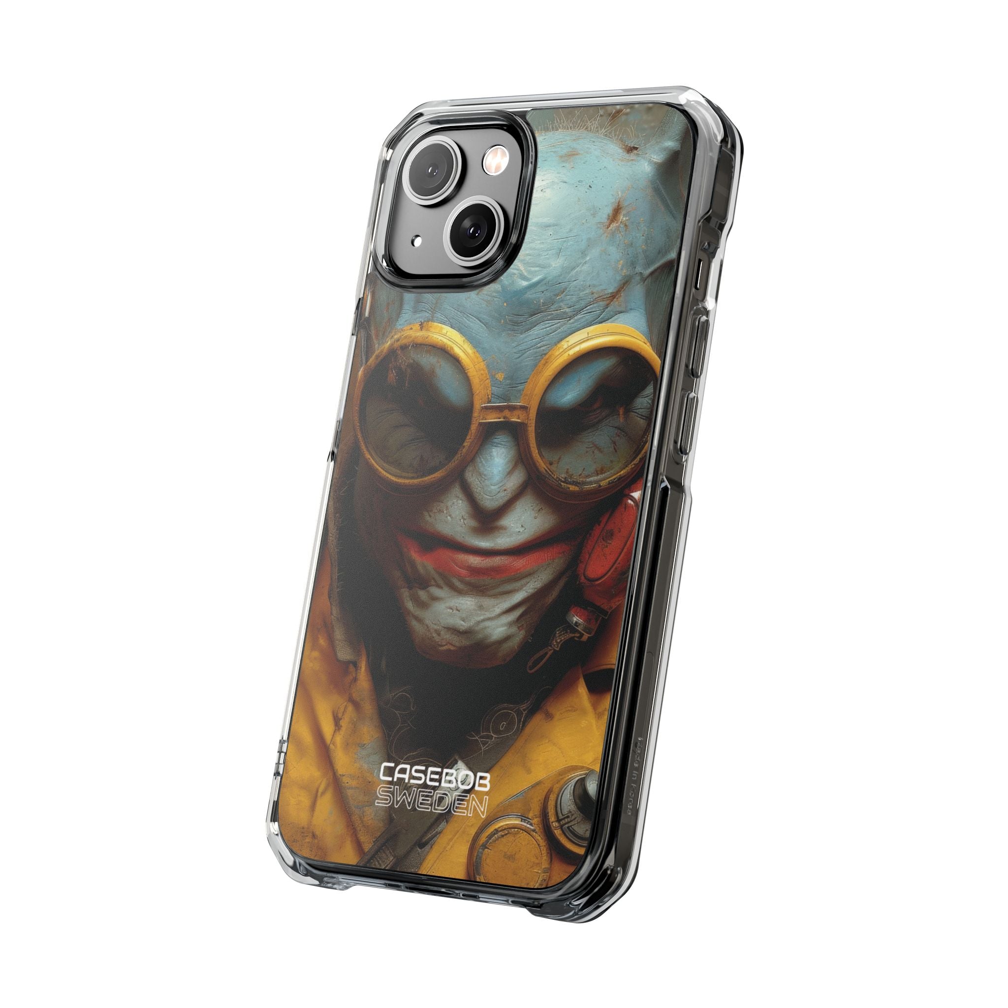 Steampunk Masked Adventurer iPhone 14 - Impact Clear+
