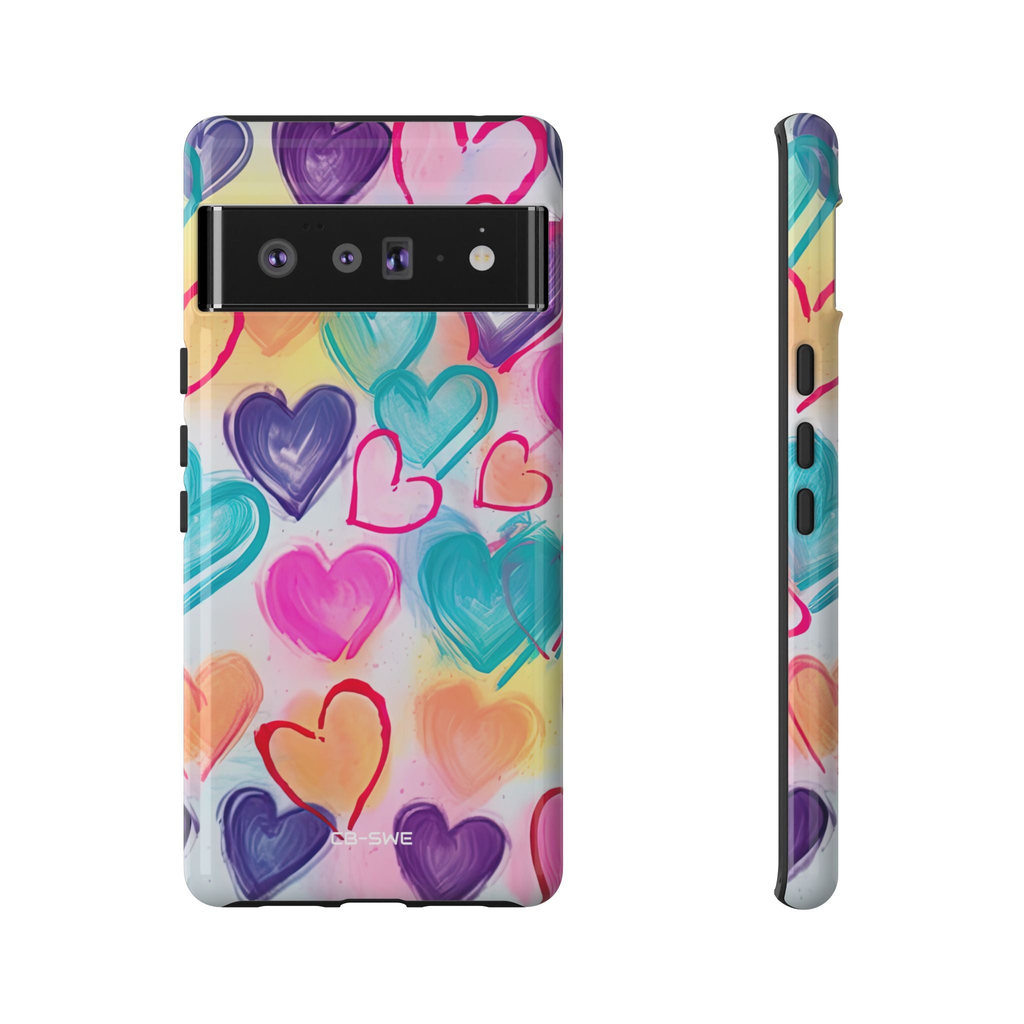 Hearts Dance Playfully - Google Pixel Case