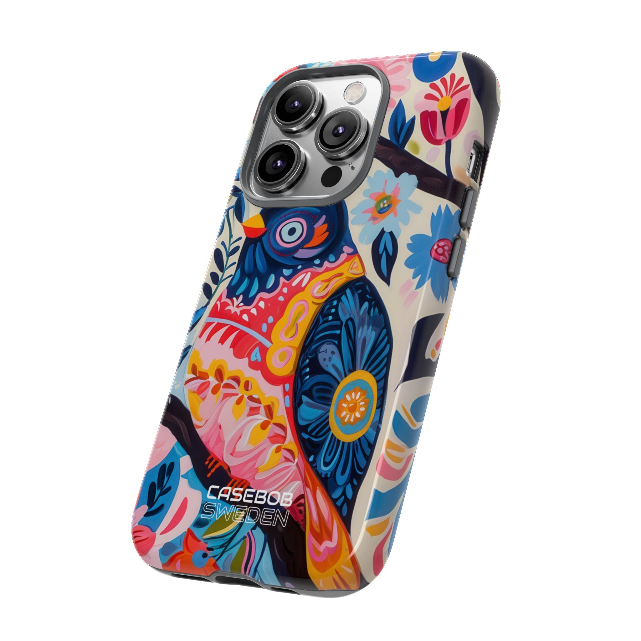 Whimsical Owl Garden iPhone 14 - Tough