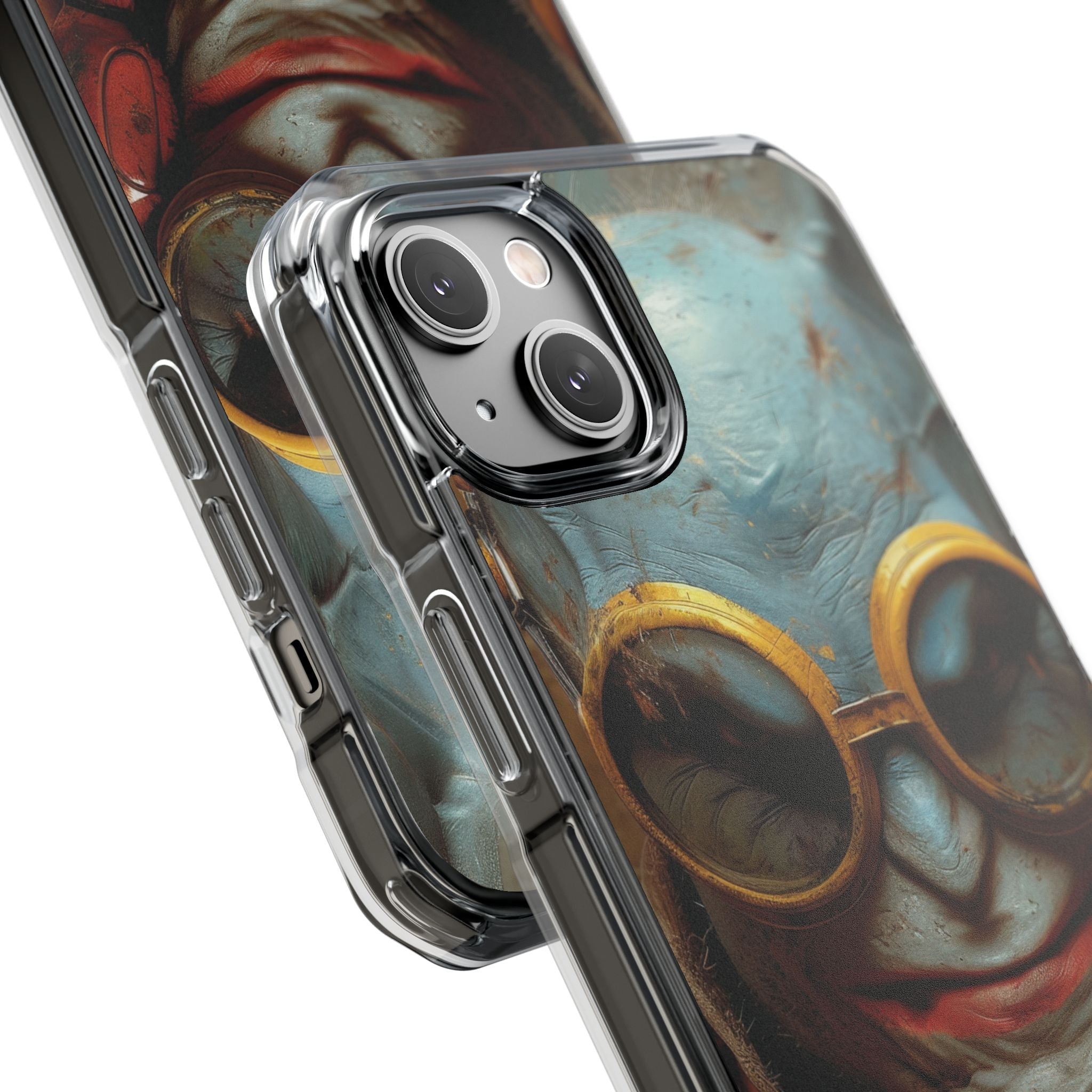 Steampunk Masked Adventurer iPhone 14 - Impact Clear+