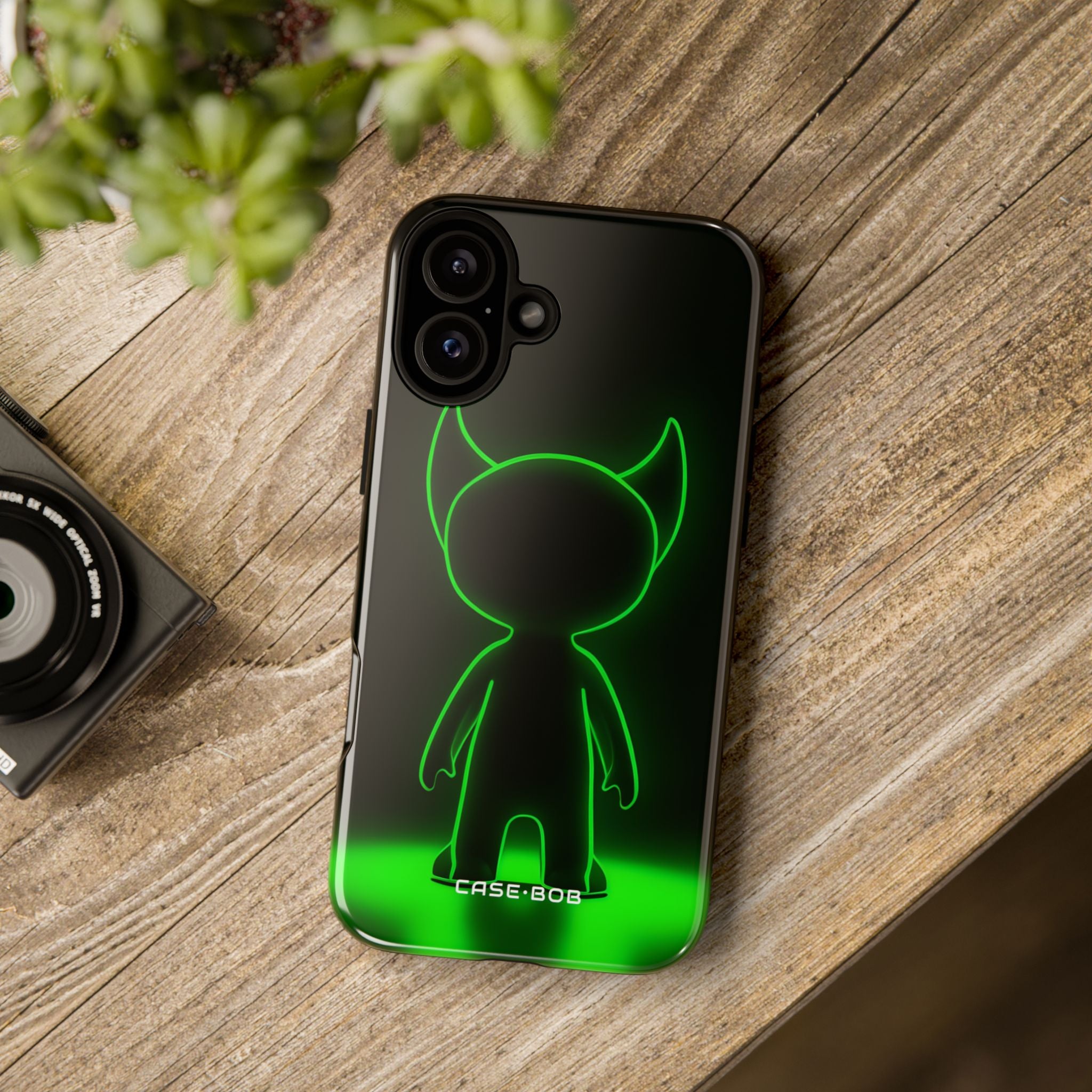 Neon Horned Spirit iPhone 16 Plus Case - Tough