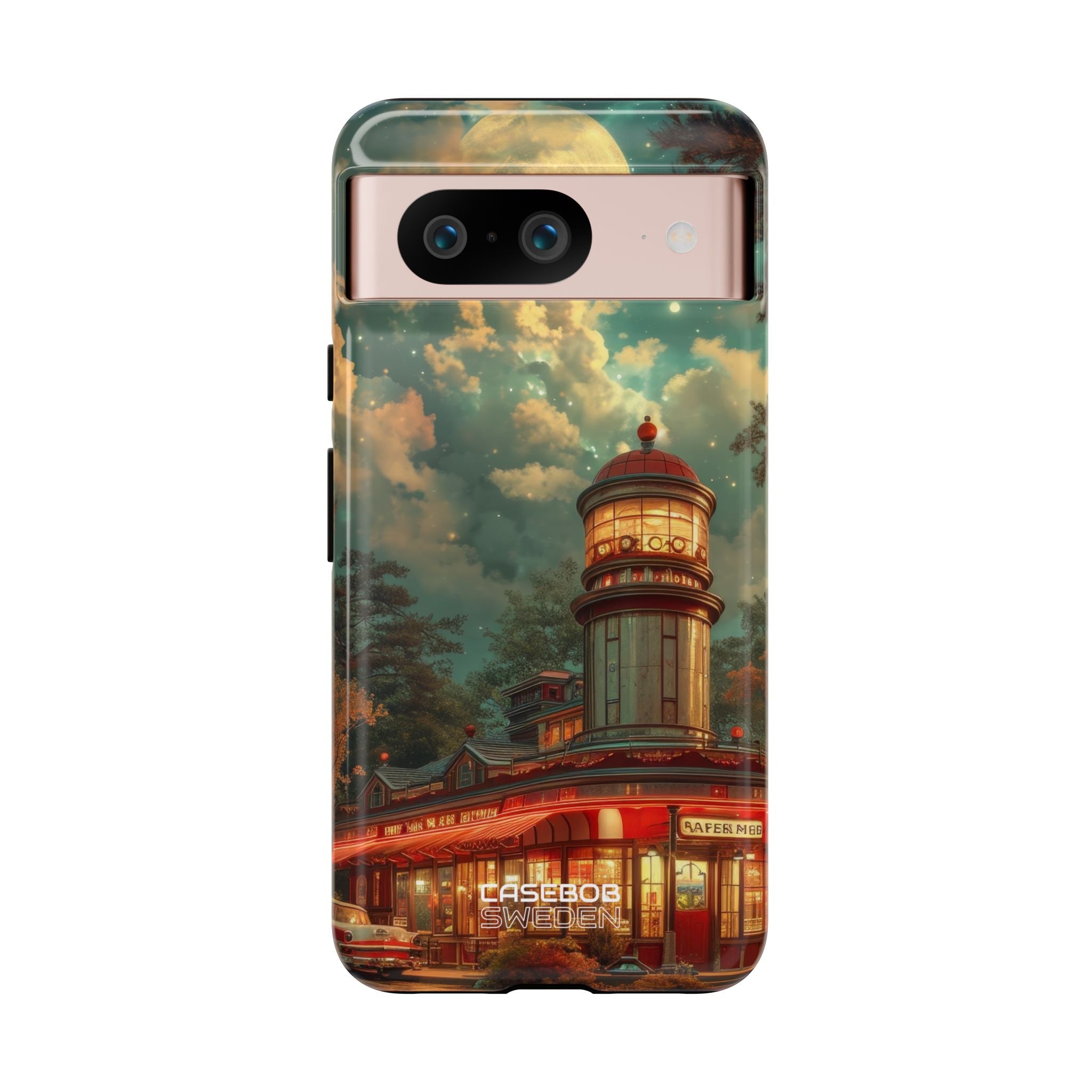 Retro Moonlight Cafe Google Pixel 8 - Tough