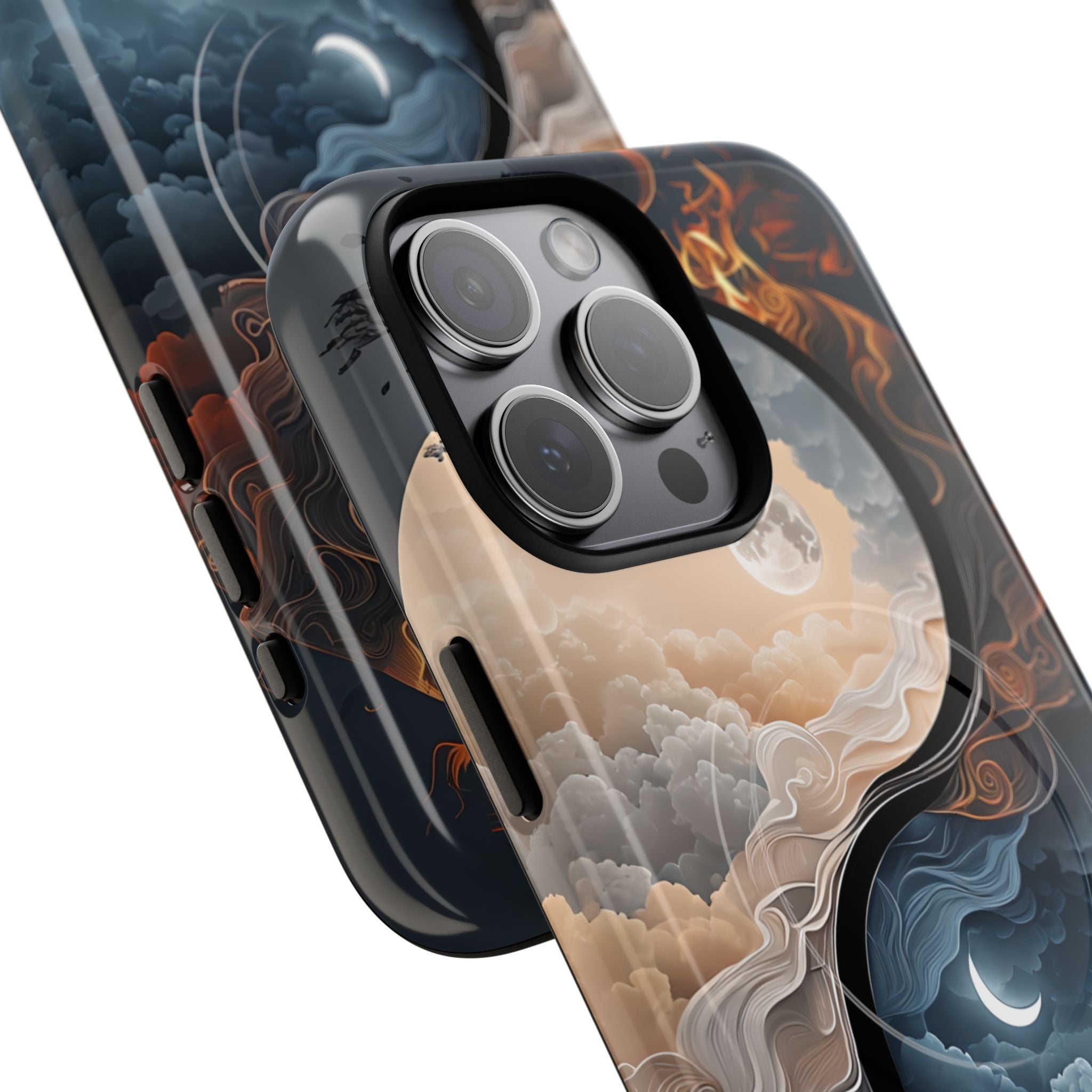 Surreal Day and Night Yin Yang Symbol Artwork Phone Cover iPhone 15 - Tough+