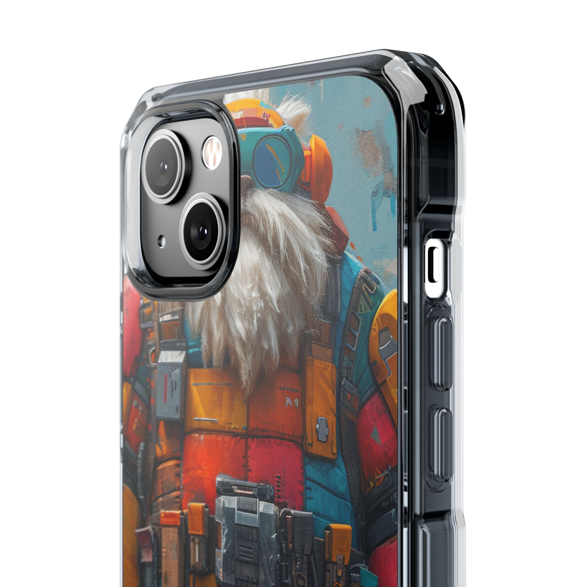 Whimsical Robot Wanderer iPhone 14 - Impact Clear+