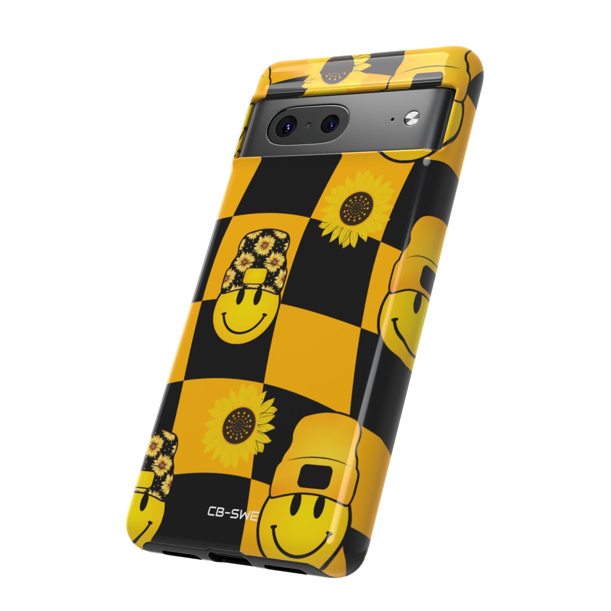 Joyful Checkered Smiles - Google Pixel Case