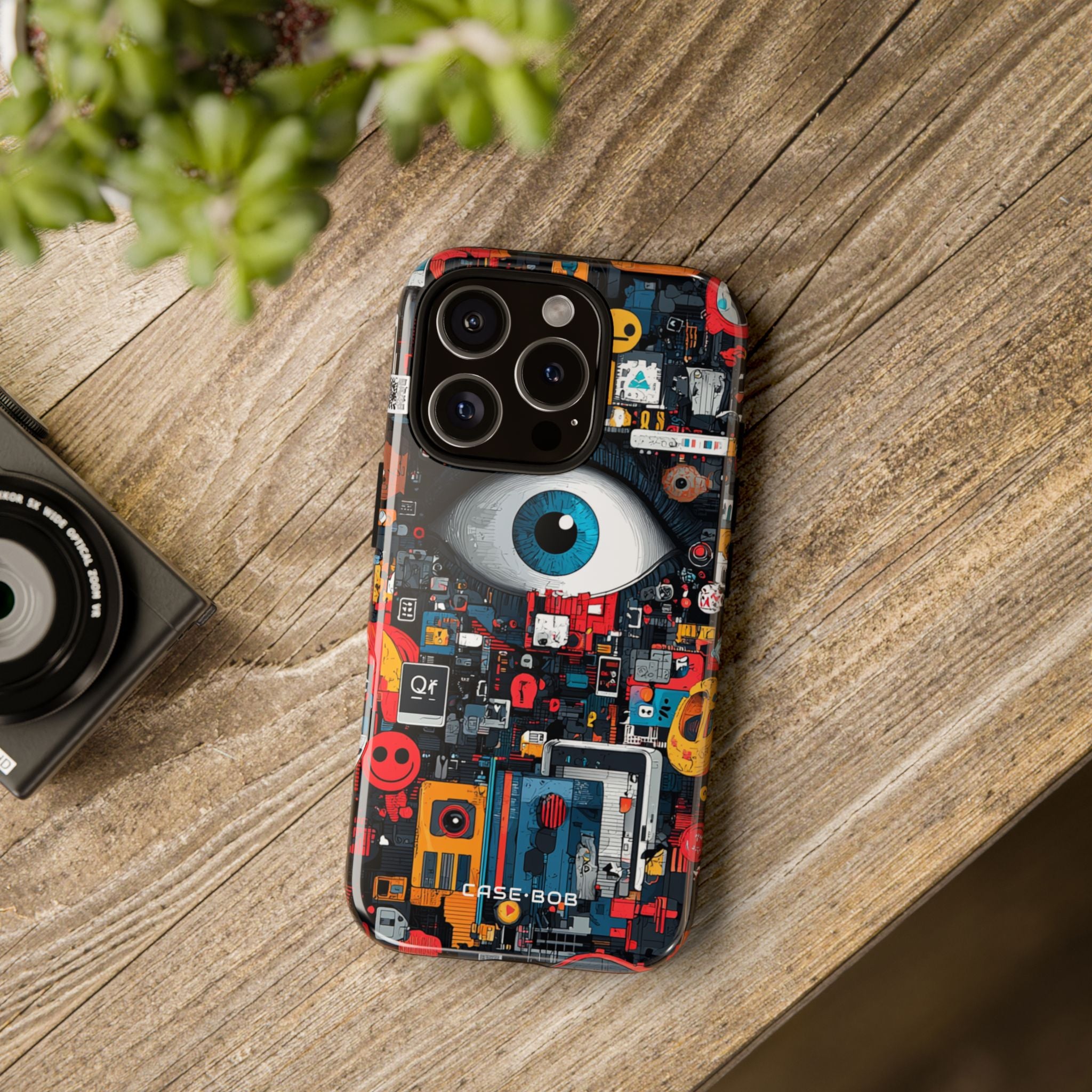 Blue Eye Mosaic iPhone 16 Pro Case - Tough