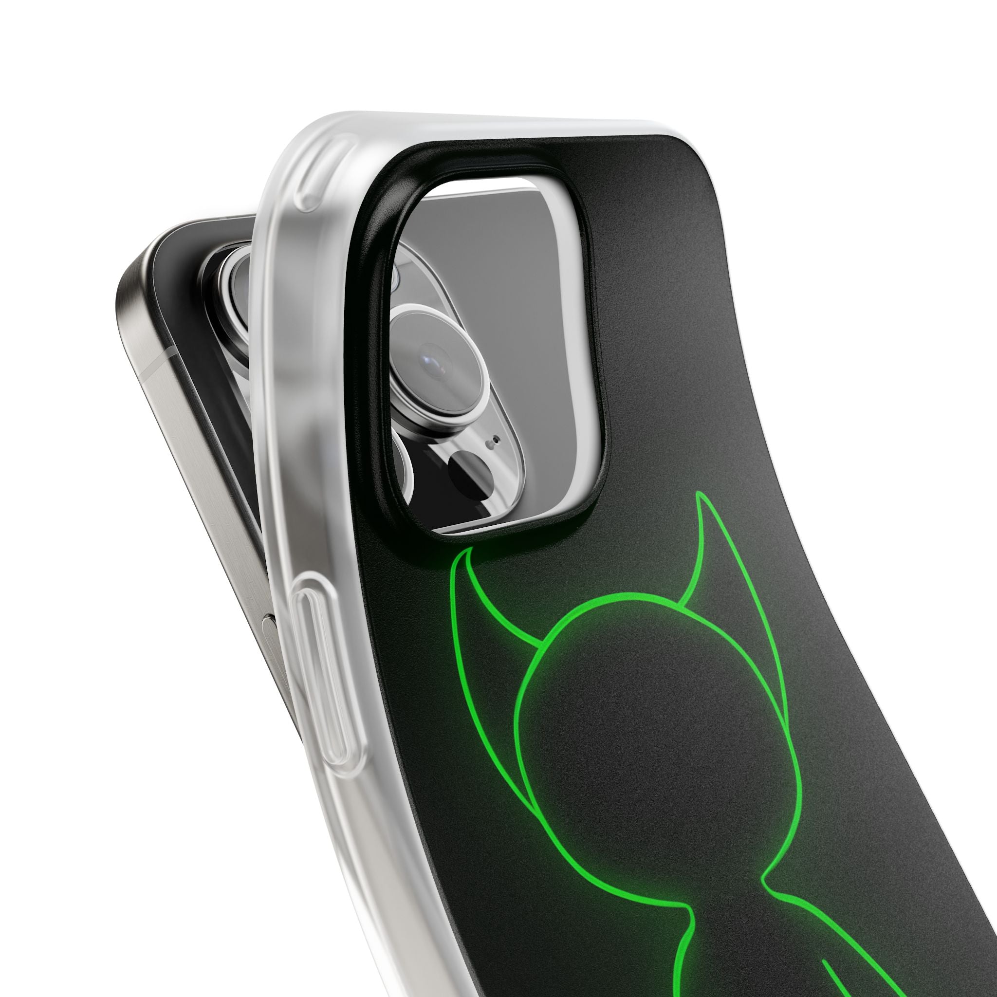 Neon Horned Glow iPhone 16 Pro Max Case - Soft