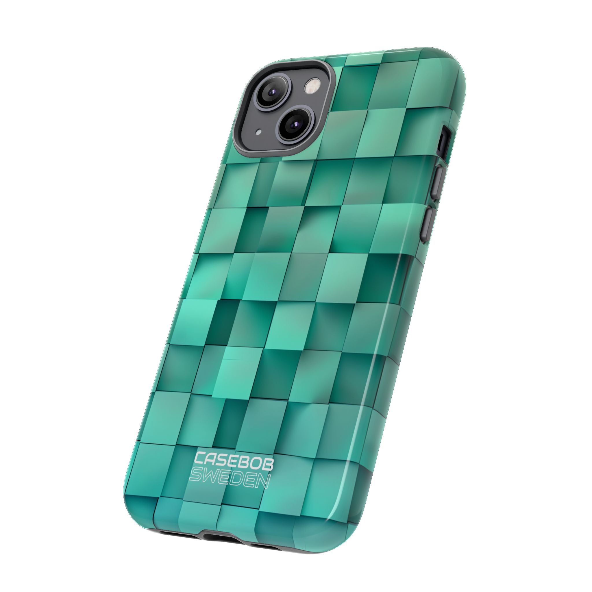 Folded Blue Squares iPhone 14 - Tough
