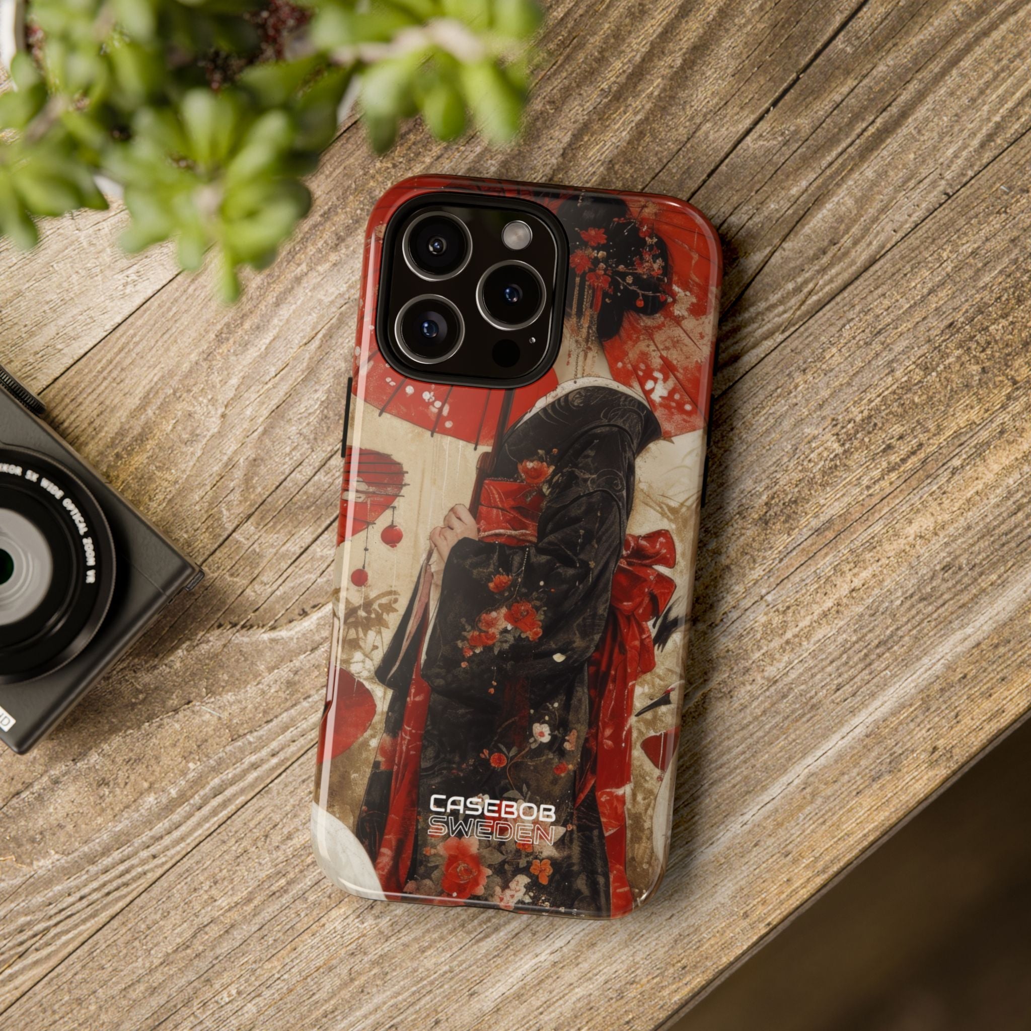 Scarlet Crane Dreams iPhone 16 - Tough