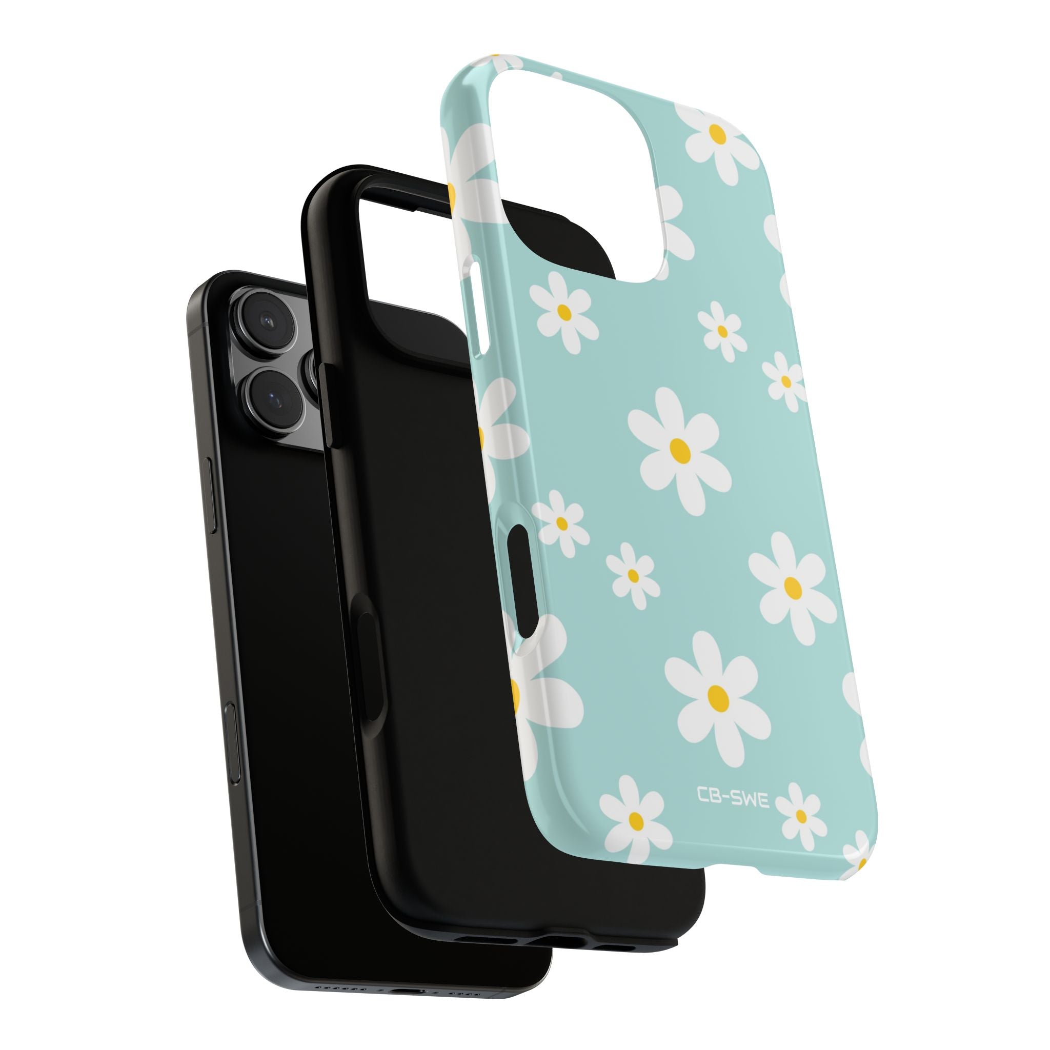 Daisies On Blue - iPhone Case