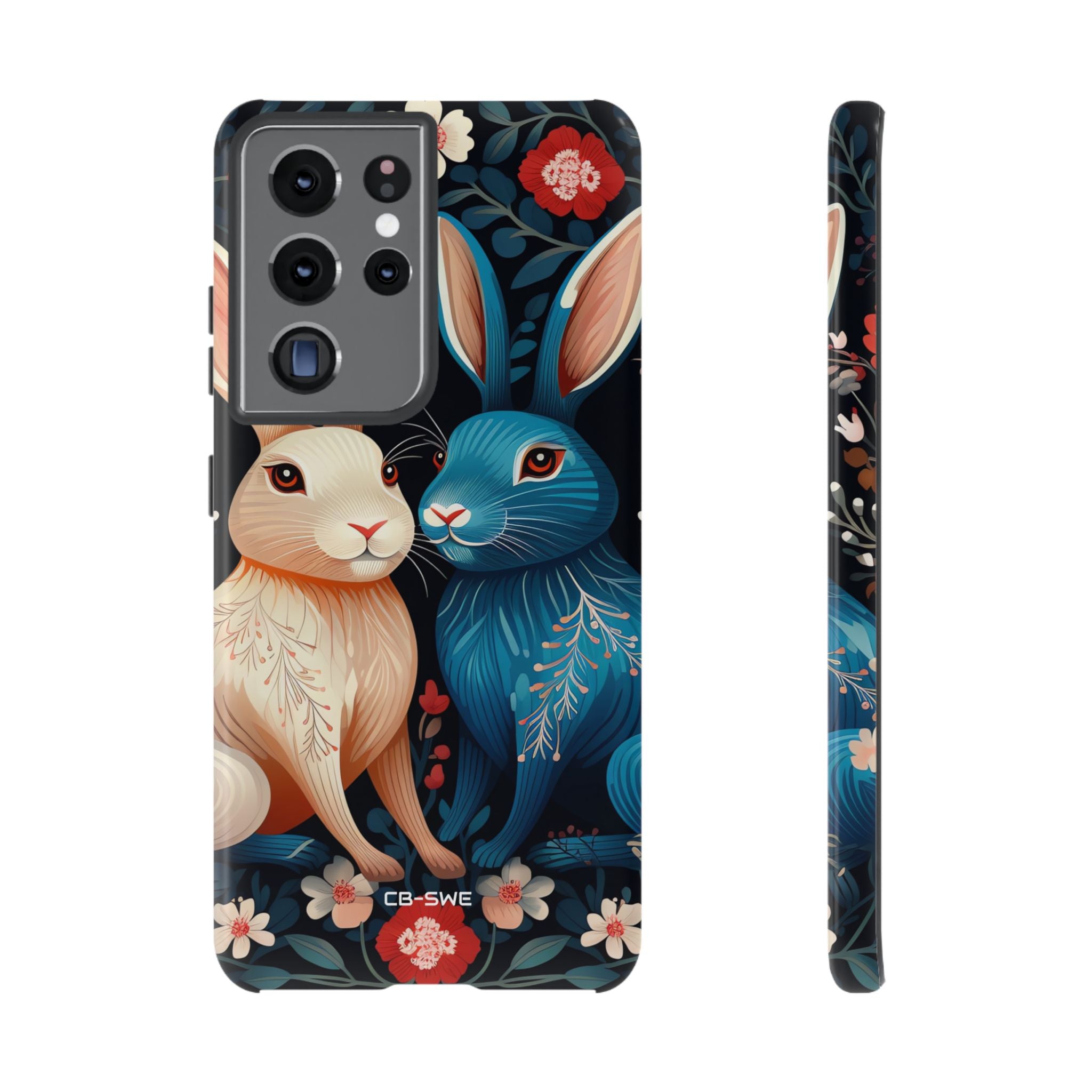 Rabbits Embrace Blossoms - Samsung Case