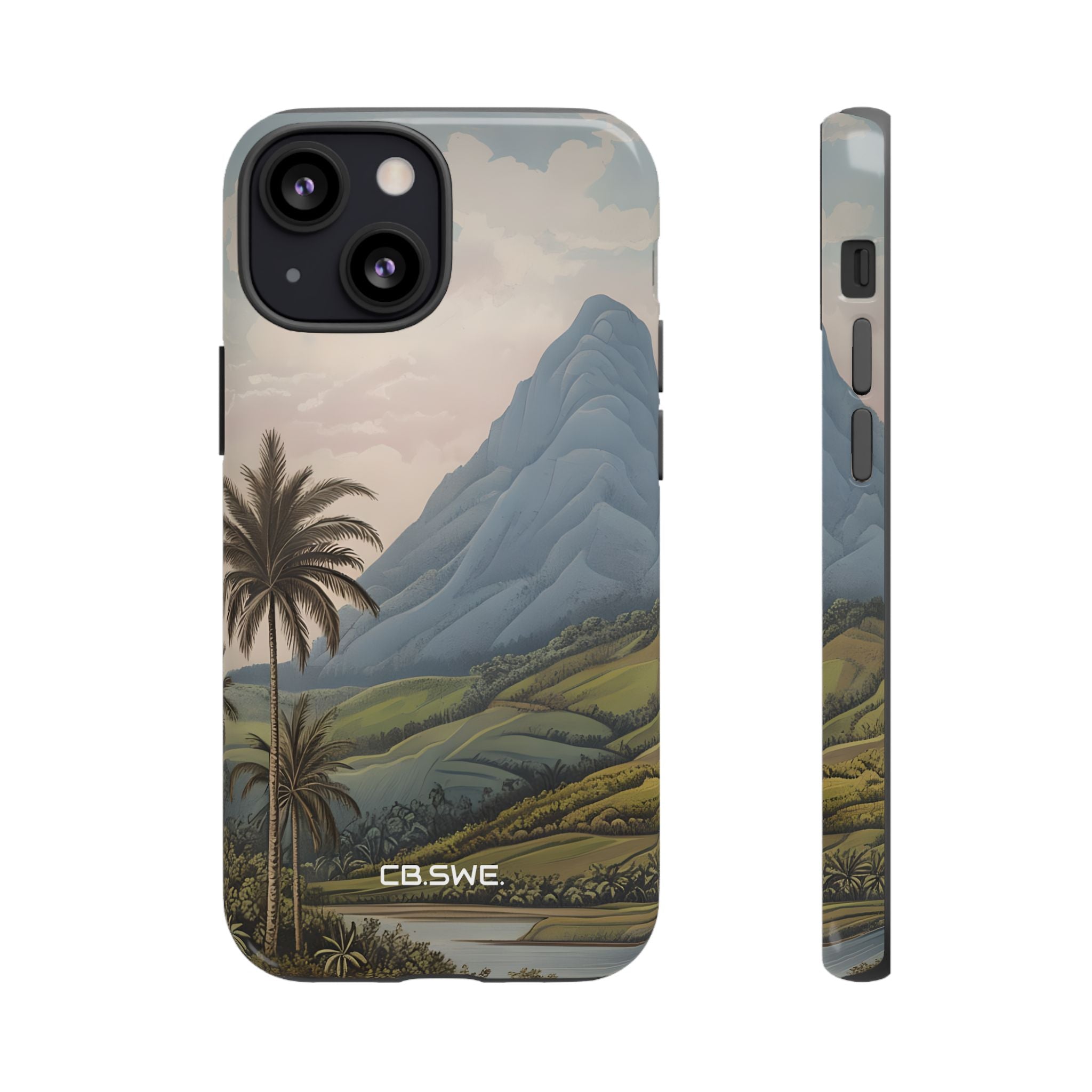 Tropical Serenity Landscape Palm Trees iPhone 13 - Tough