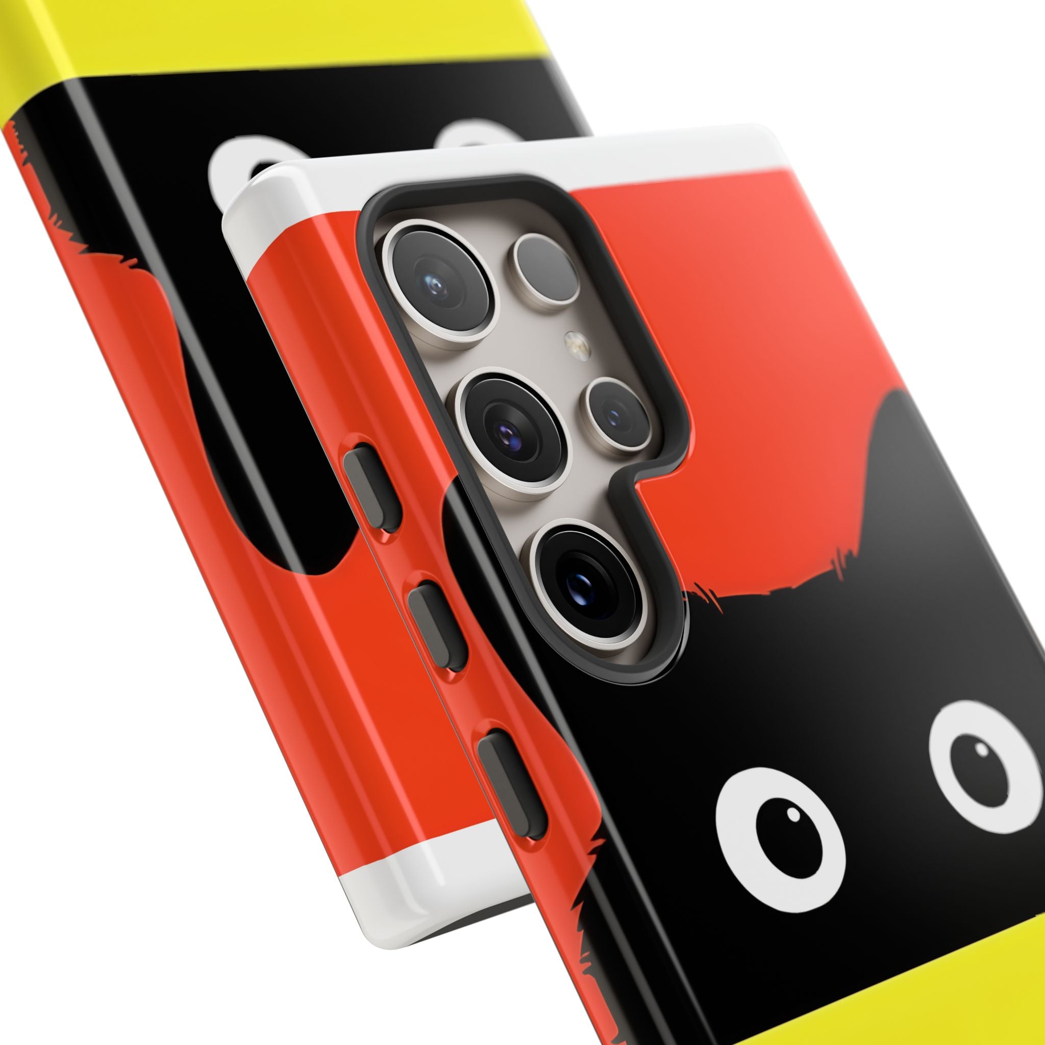 Peekaboo Cat Crimson Samsung S24 Ultra Case - Tough