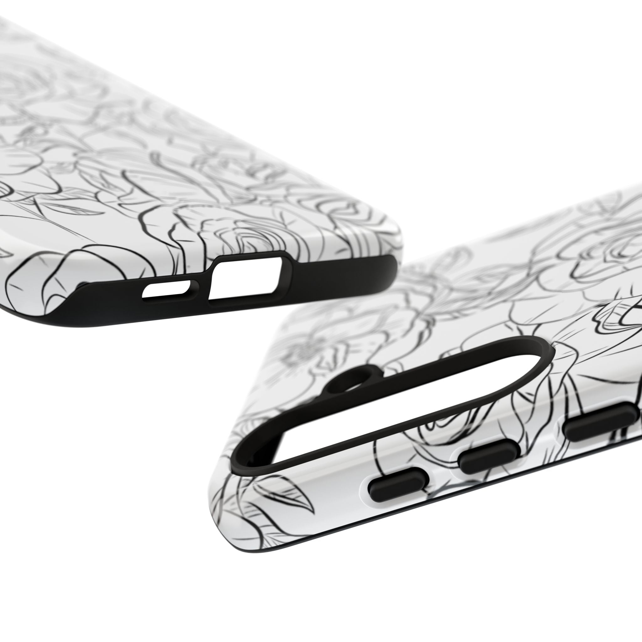 Intricate Rose Sketches - Samsung Case