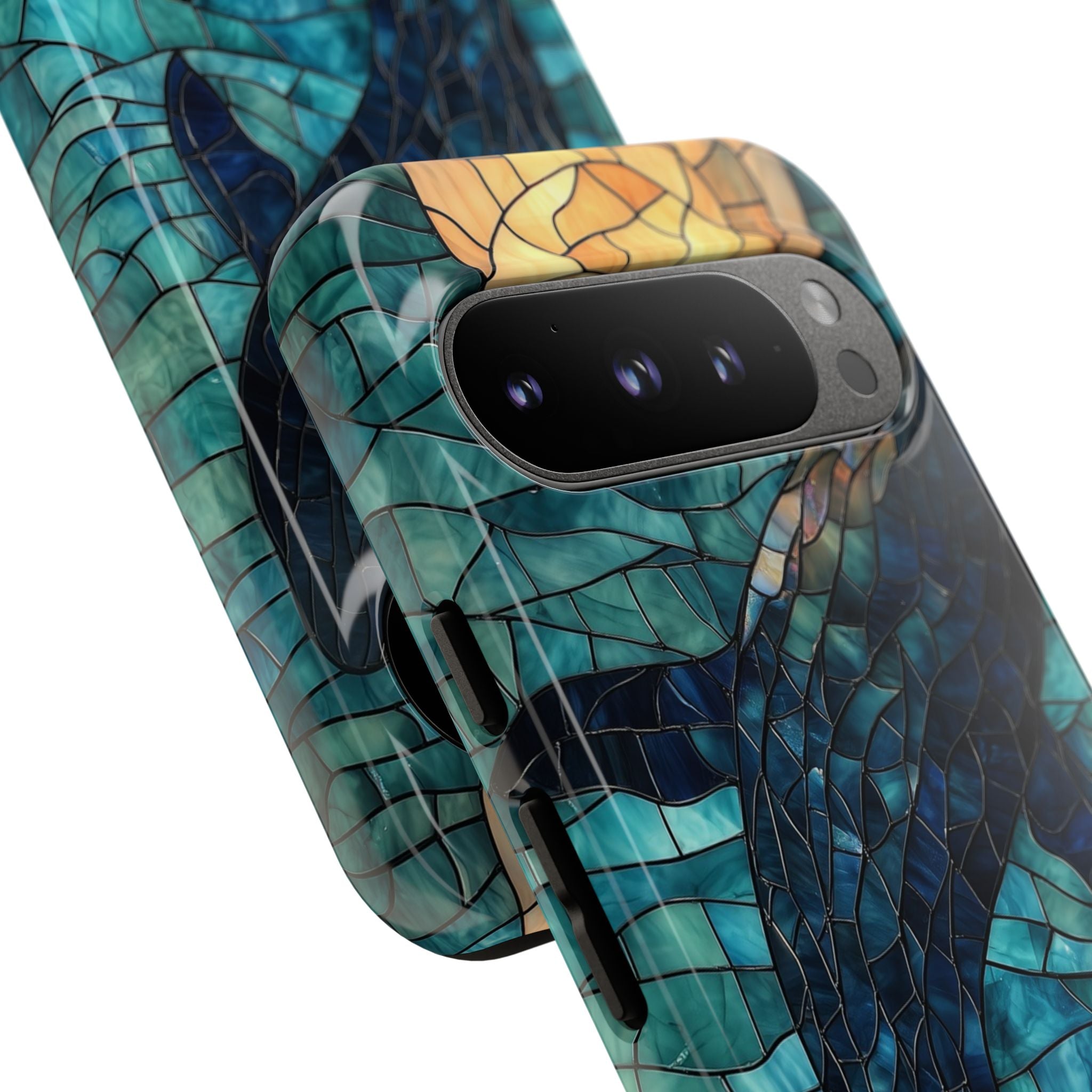 Whale Dives Upward - Google Pixel Case