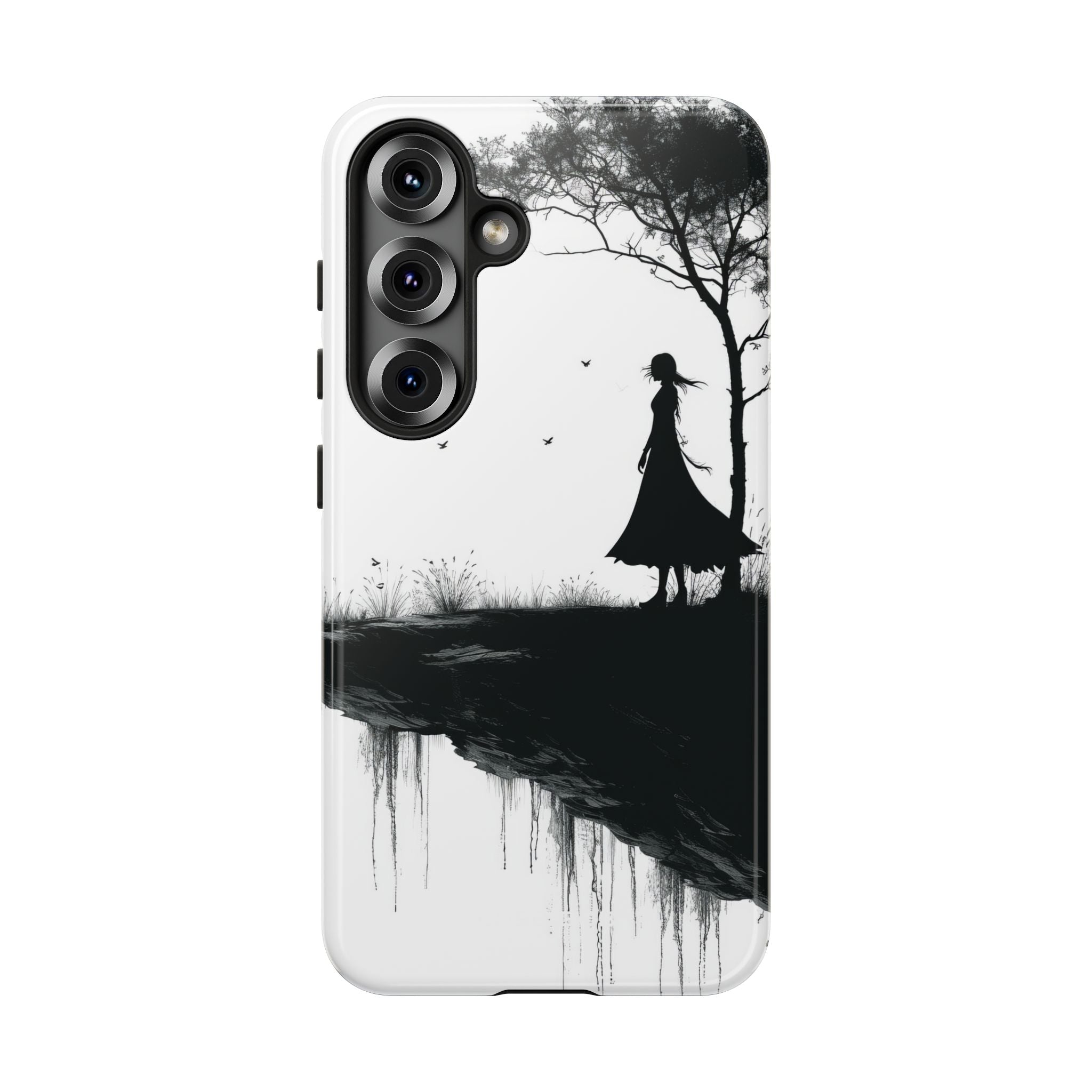 Cliffside Silhouette Samsung S25 Case - Tough