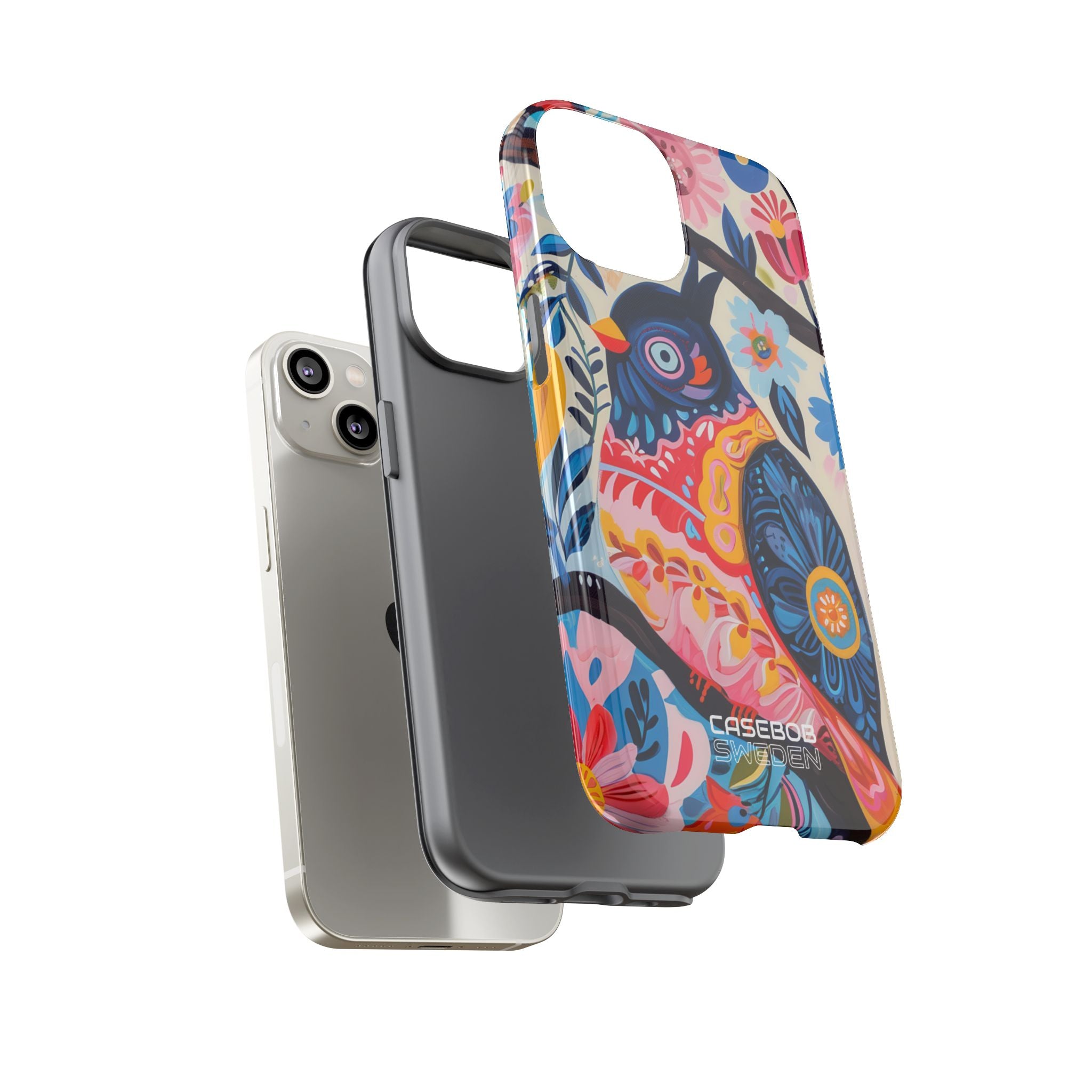 Whimsical Owl Garden iPhone 14 - Tough