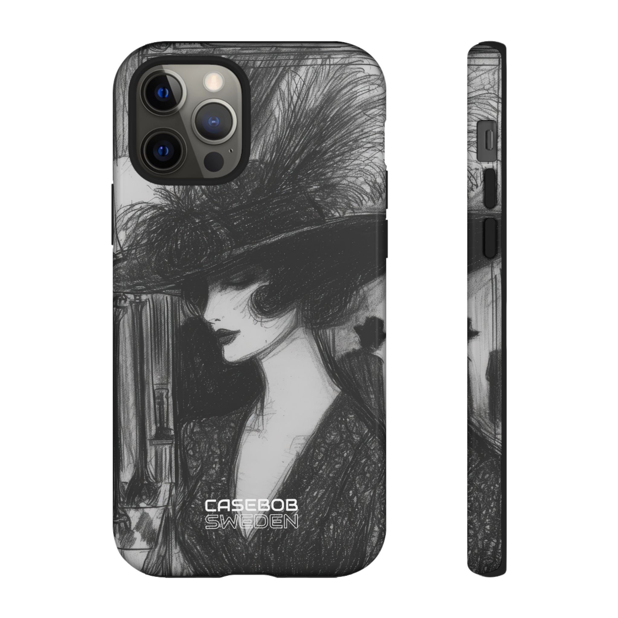 Vintage Feather Elegance iPhone 12 - Tough