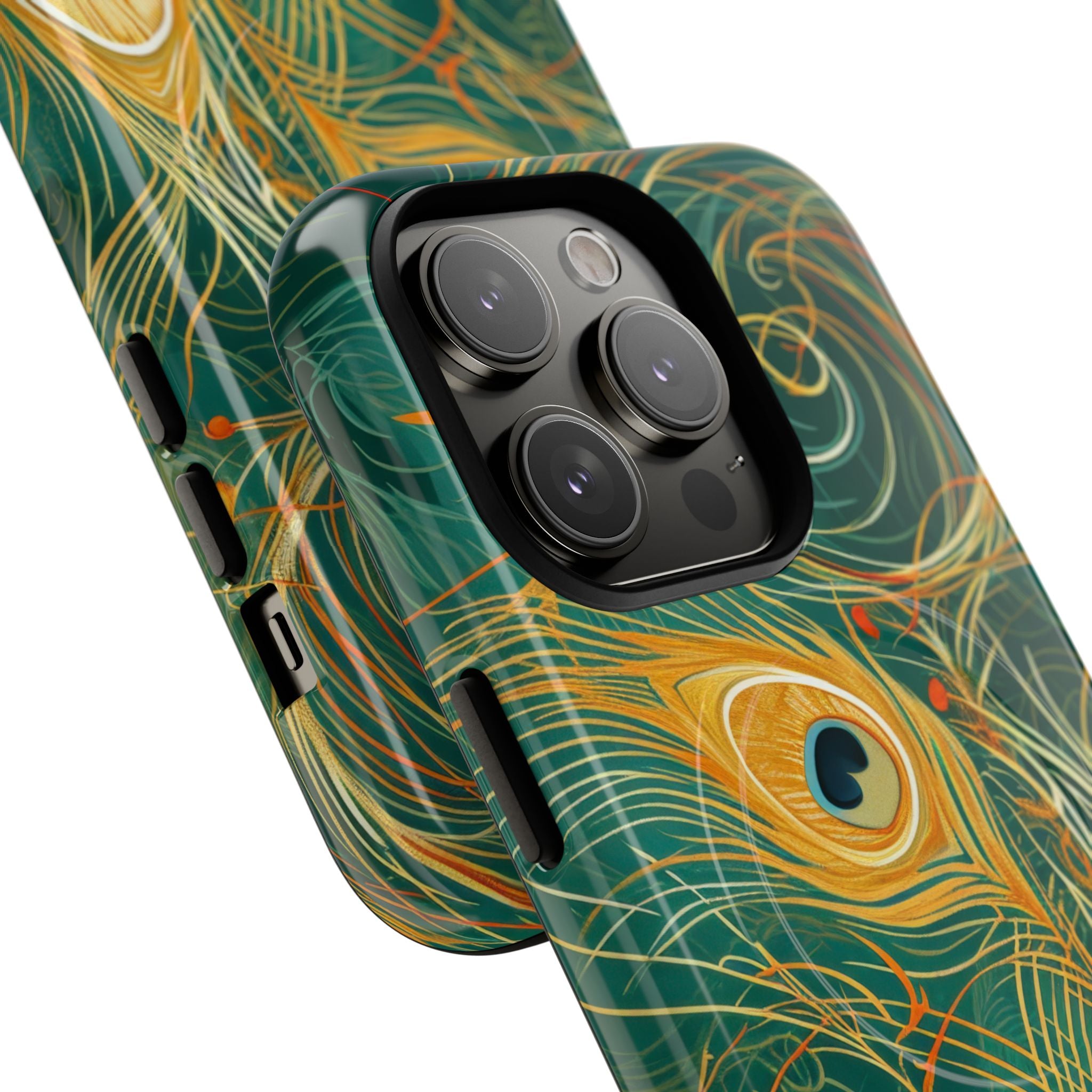 Vibrant Peacock Whirl iPhone 14 - Tough+