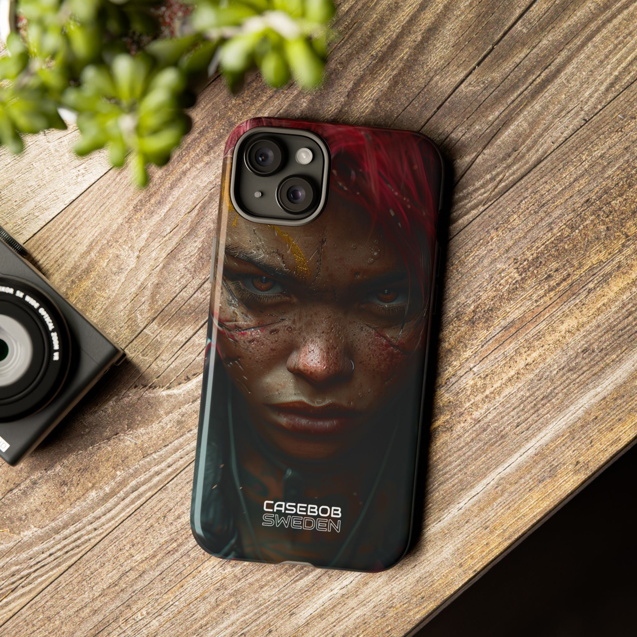 Ritratto Ribelle Cyberpunk iPhone 15 - Tough