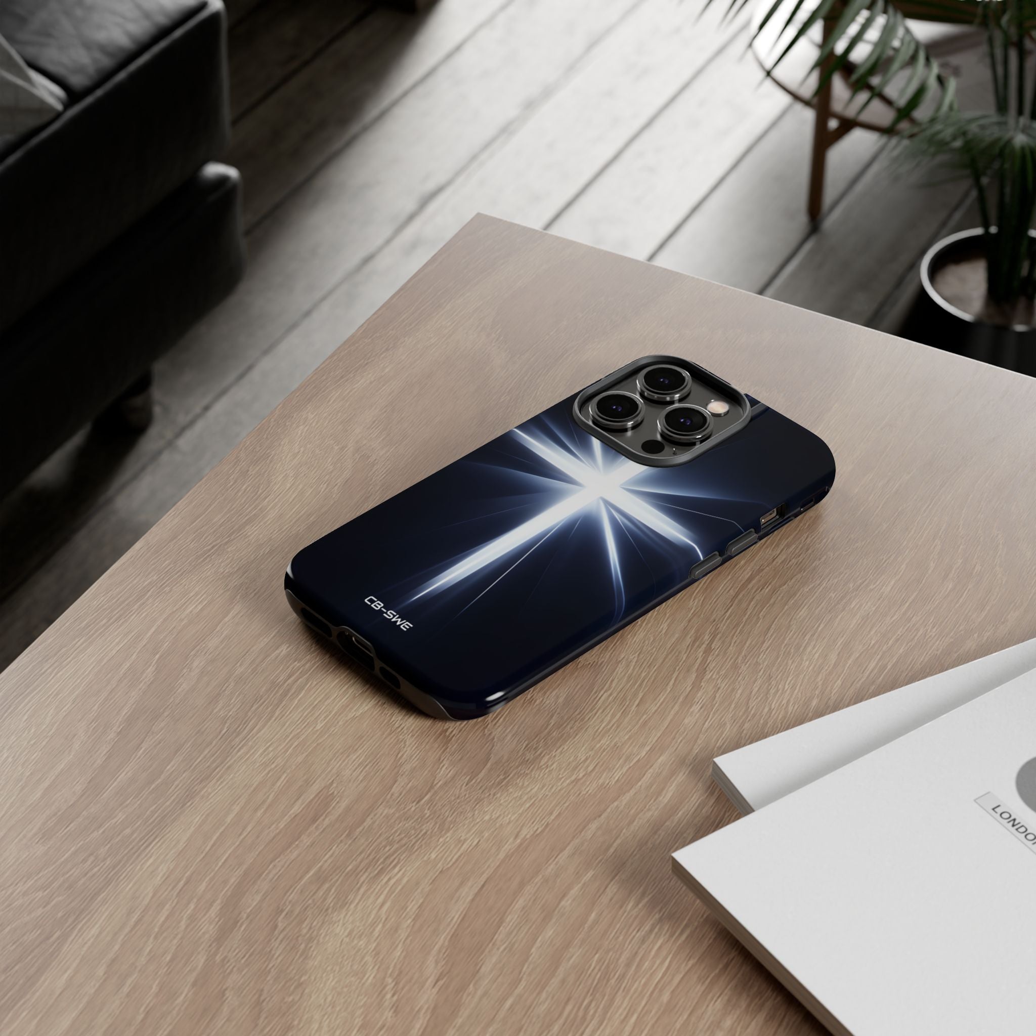 Luminous Cross Radiance - iPhone Case