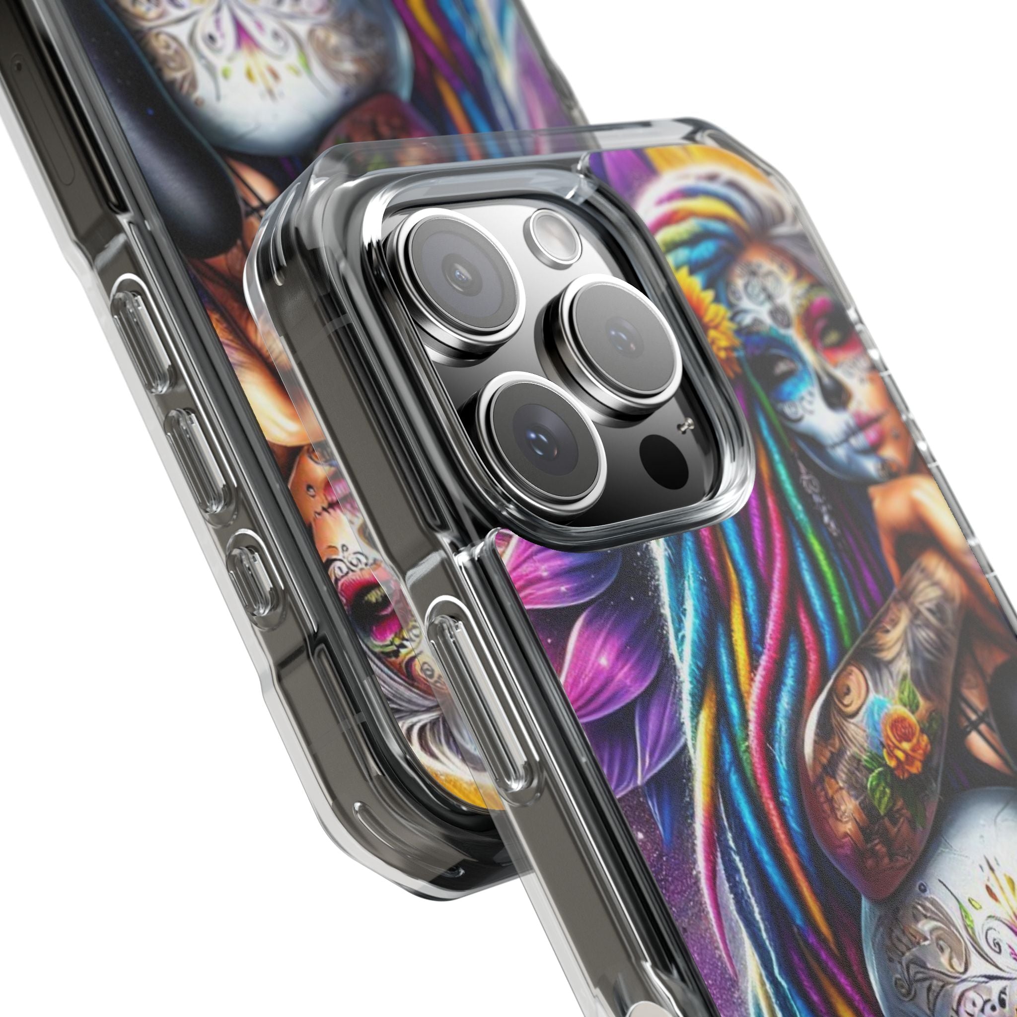 Sunflower Skull Glow iPhone 16 Pro Case - Impact