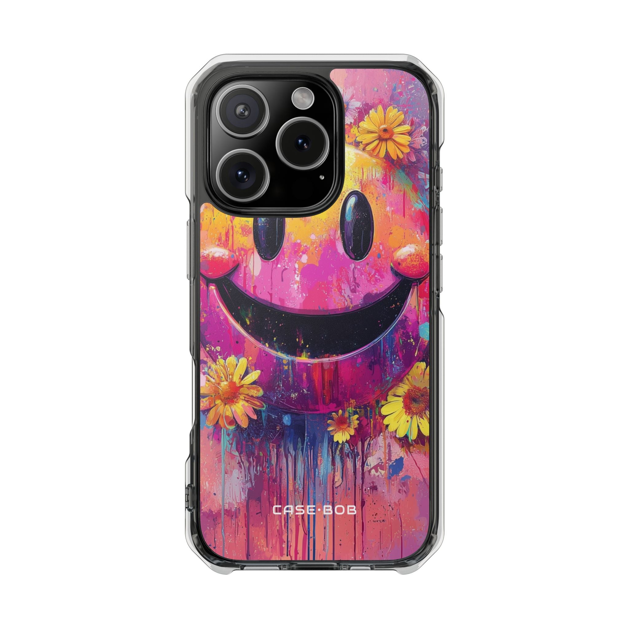 Smiley Bloom iPhone 16 Pro Case - Impact