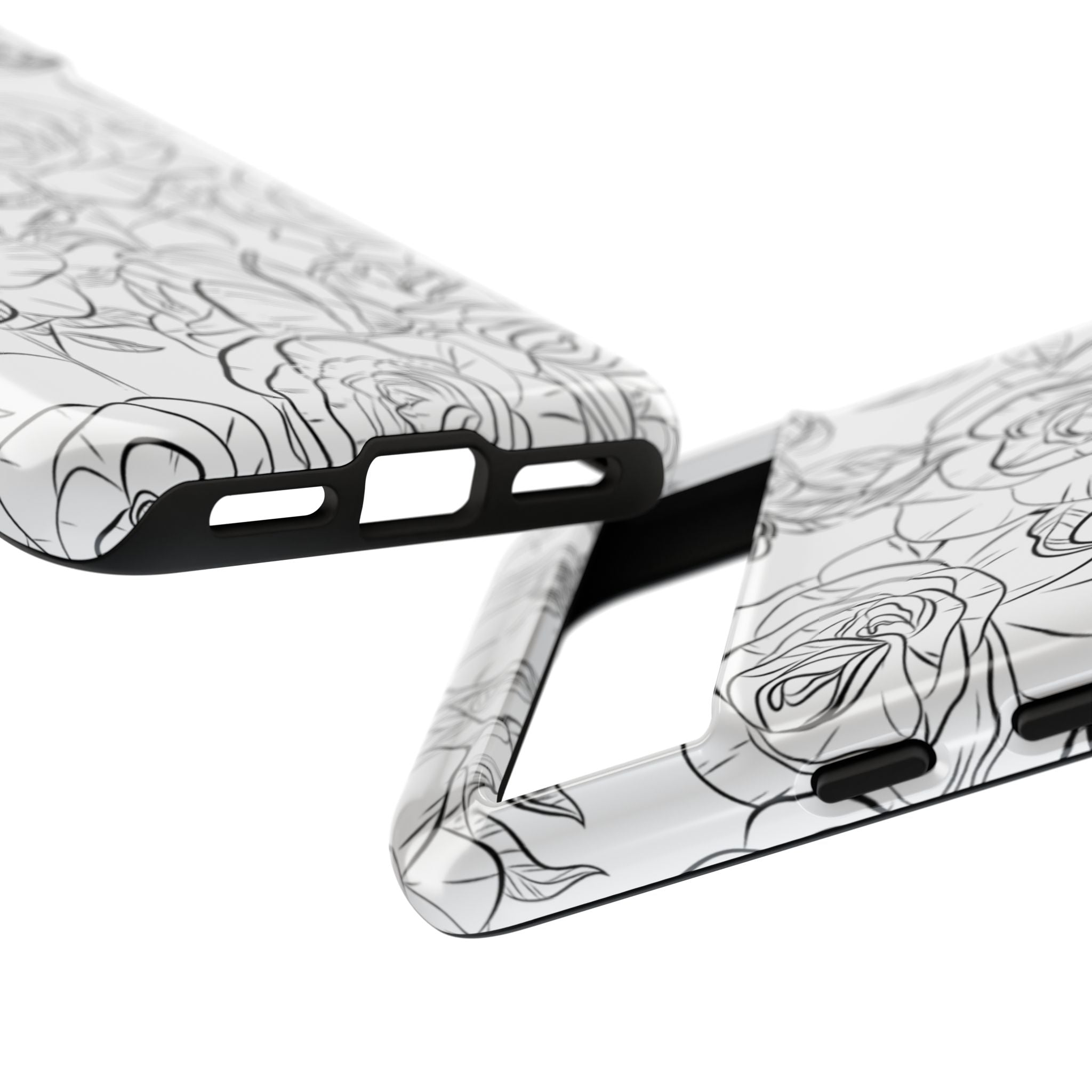 Intricate Rose Sketches - Google Pixel Case