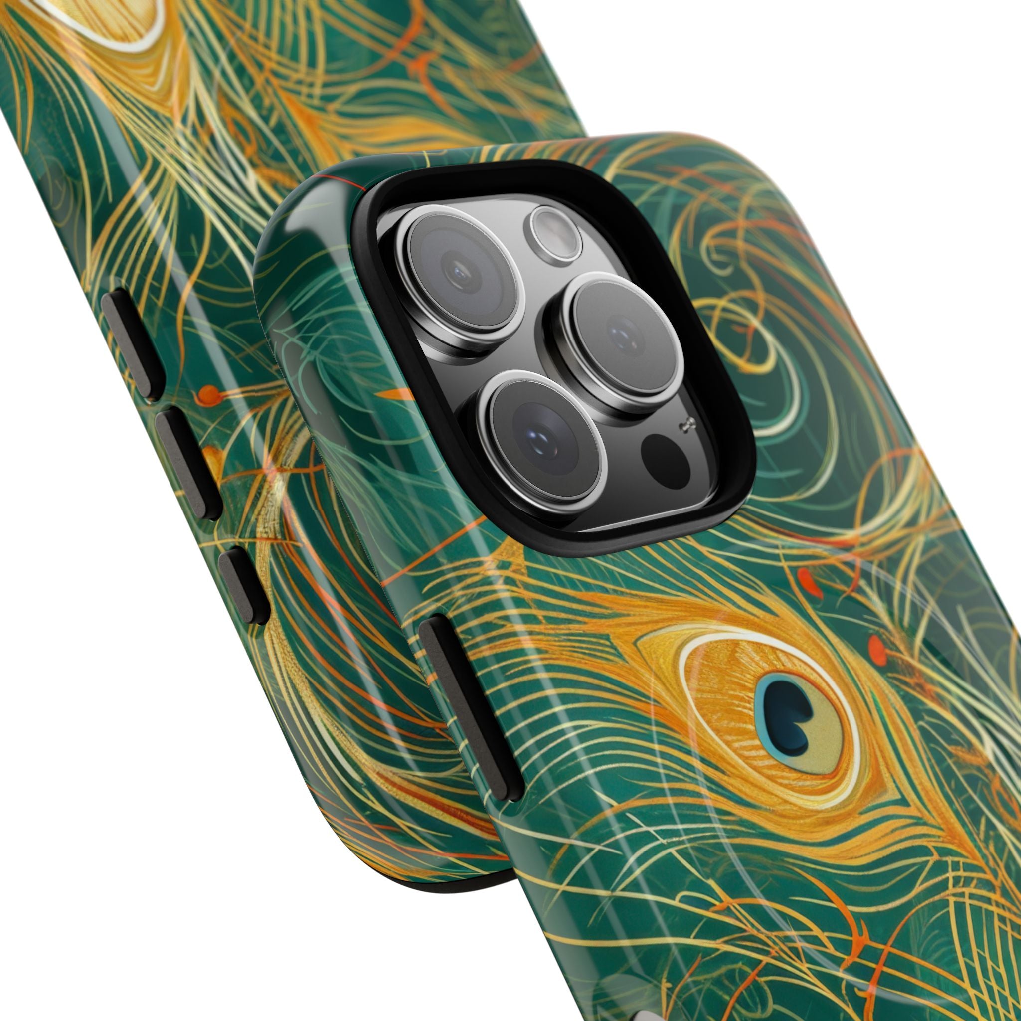 Vibrant Peacock Whirl iPhone 16 - Tough+