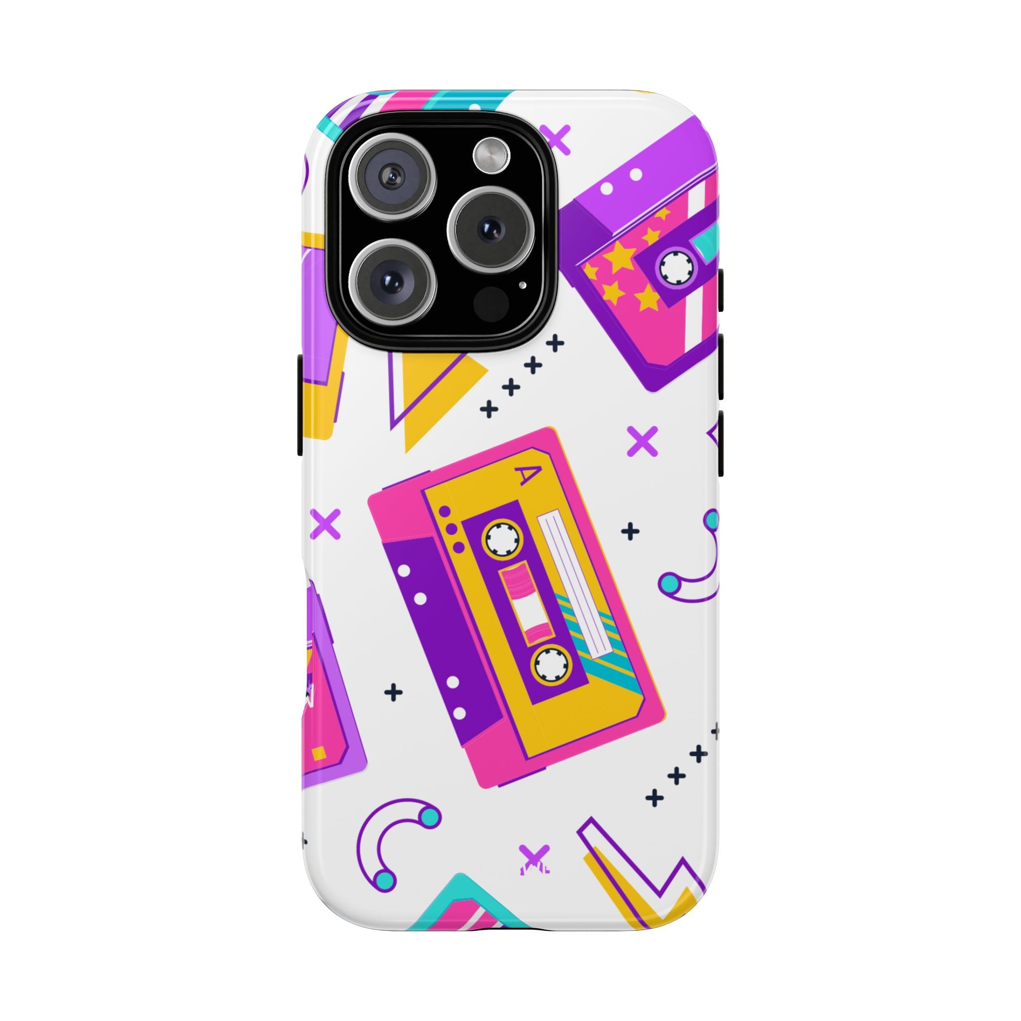 Retro Cassette Chaos - iPhone Case