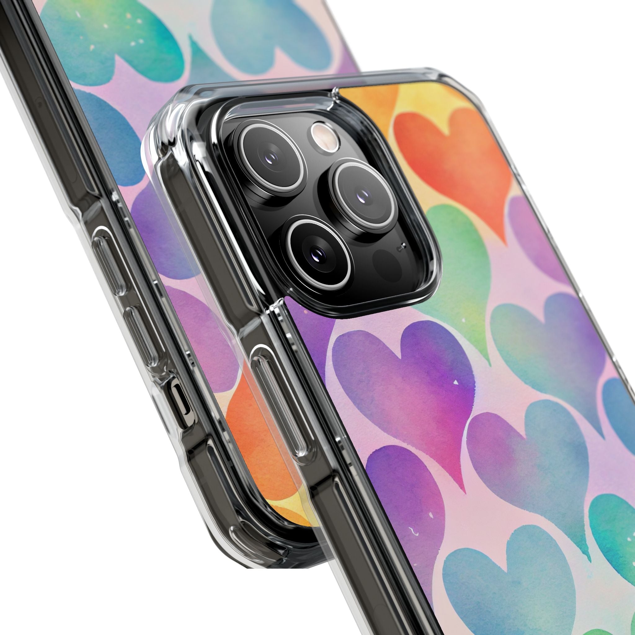 Watercolor Heart Symphony iPhone Case - Impact