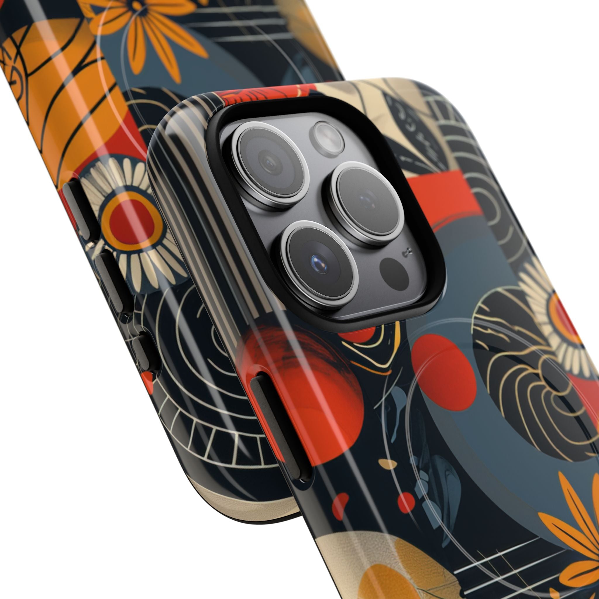 Fire Bloom Flow iPhone 15 - Tough+