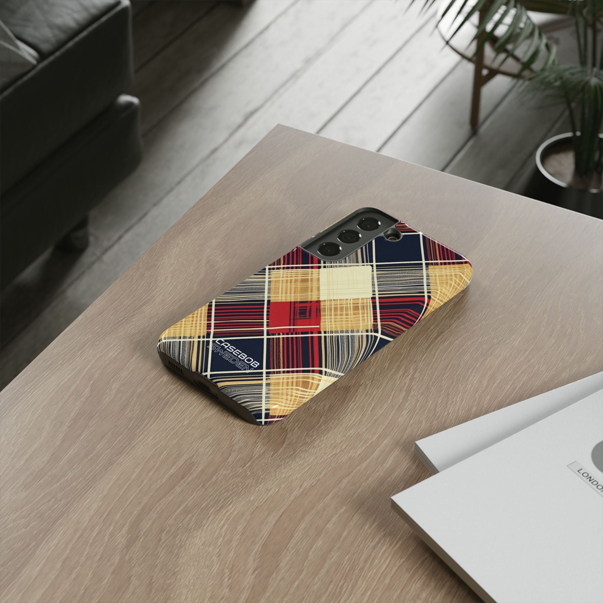 Plaid Diamond Tapestry Samsung S22 - Tough