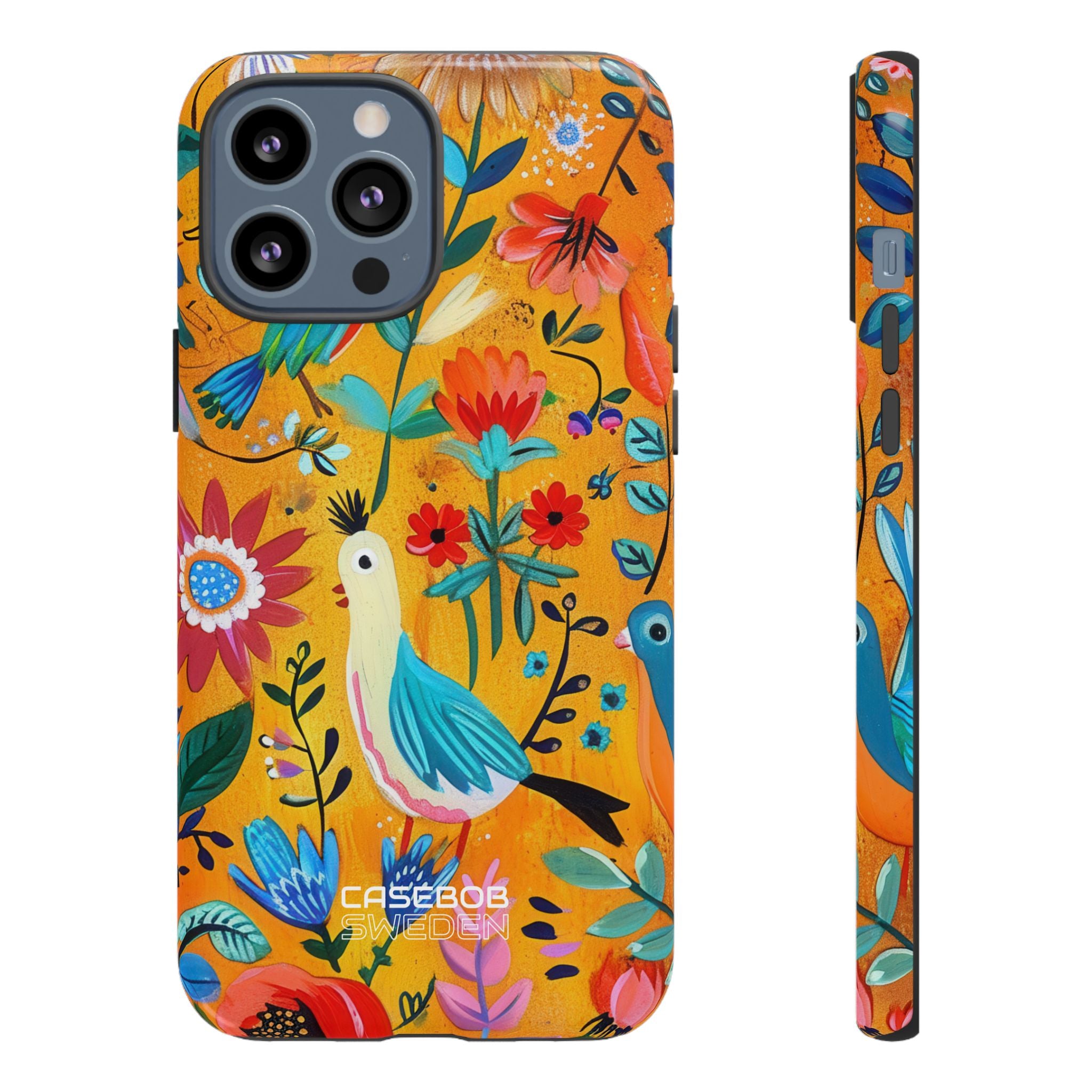 Whimsical Birds Garden iPhone 13 - Tough