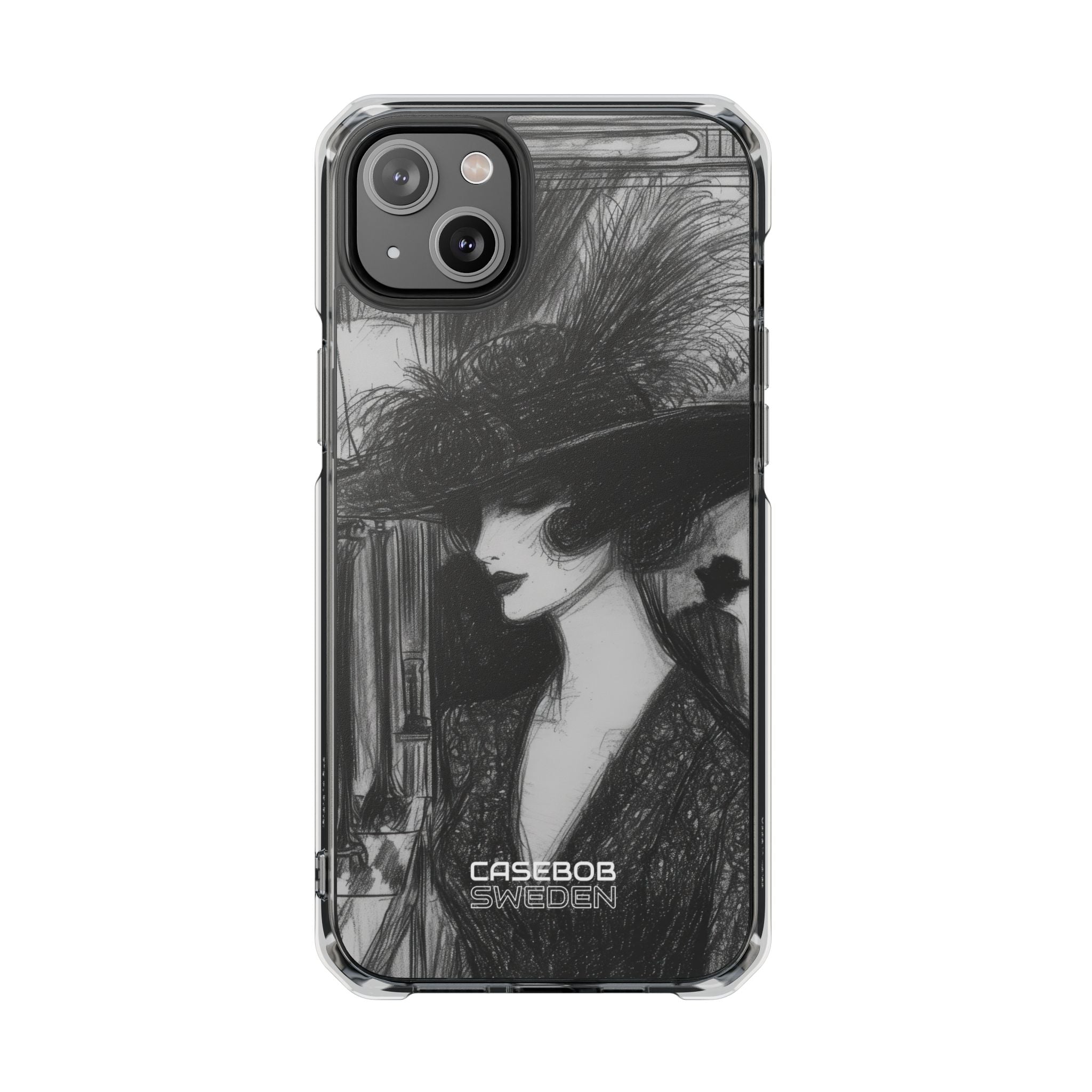 Vintage Feather Elegance iPhone 14 - Impact Clear+