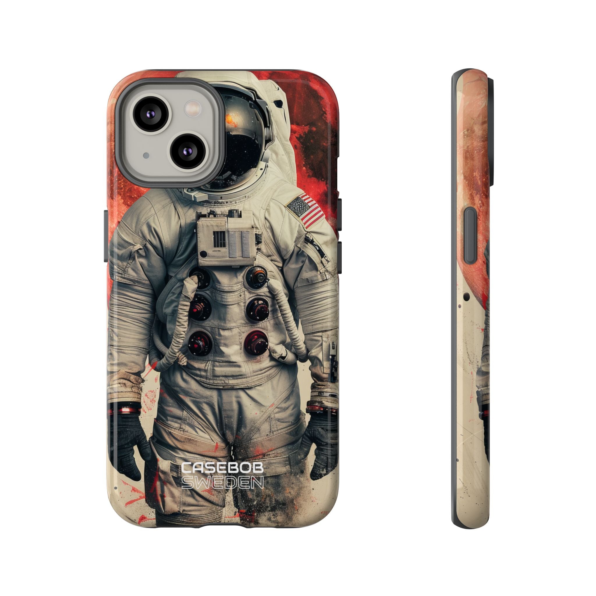 Crimson Spacewalk Dream iPhone 14 - Resistente