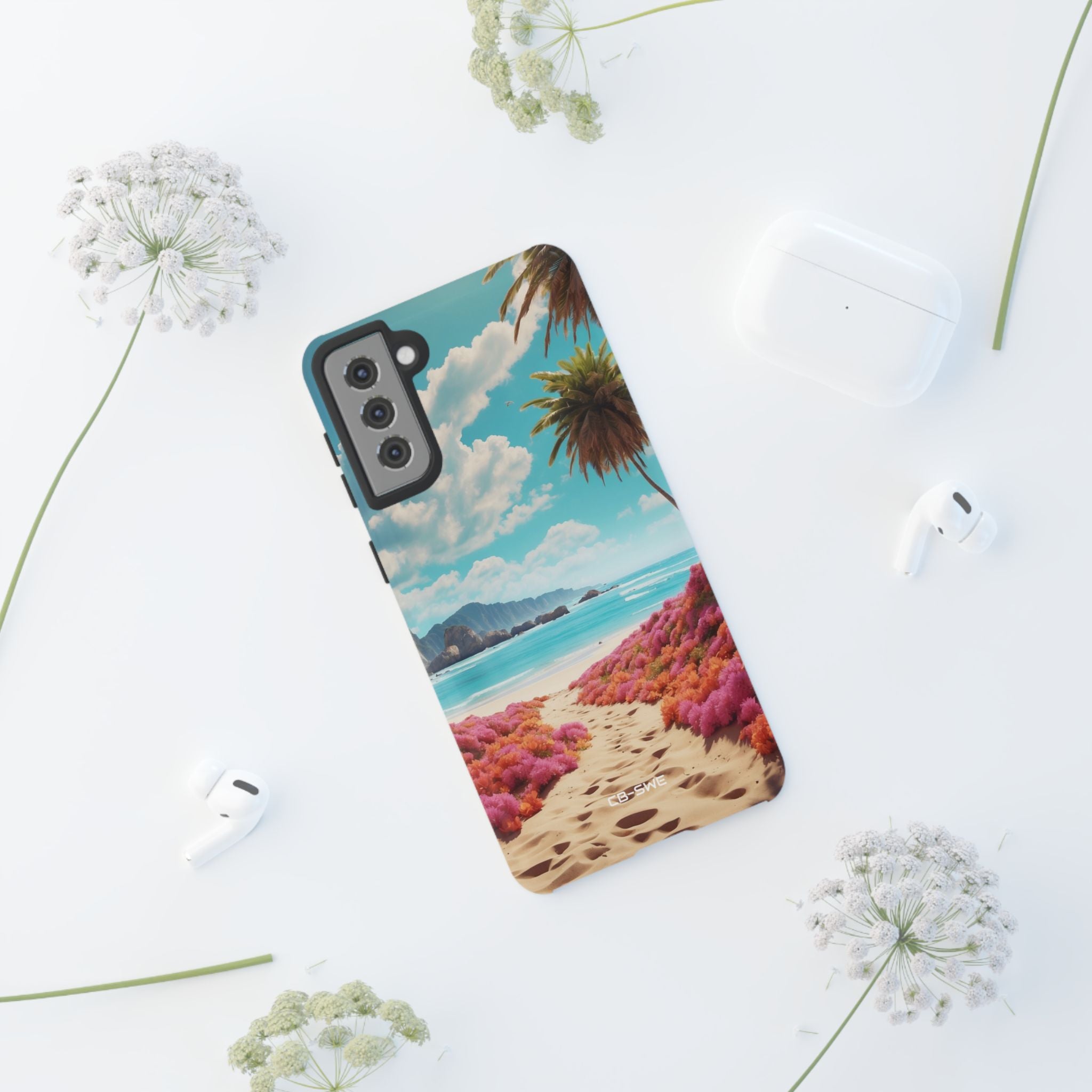 Tropical Flowers Frame - Samsung Case