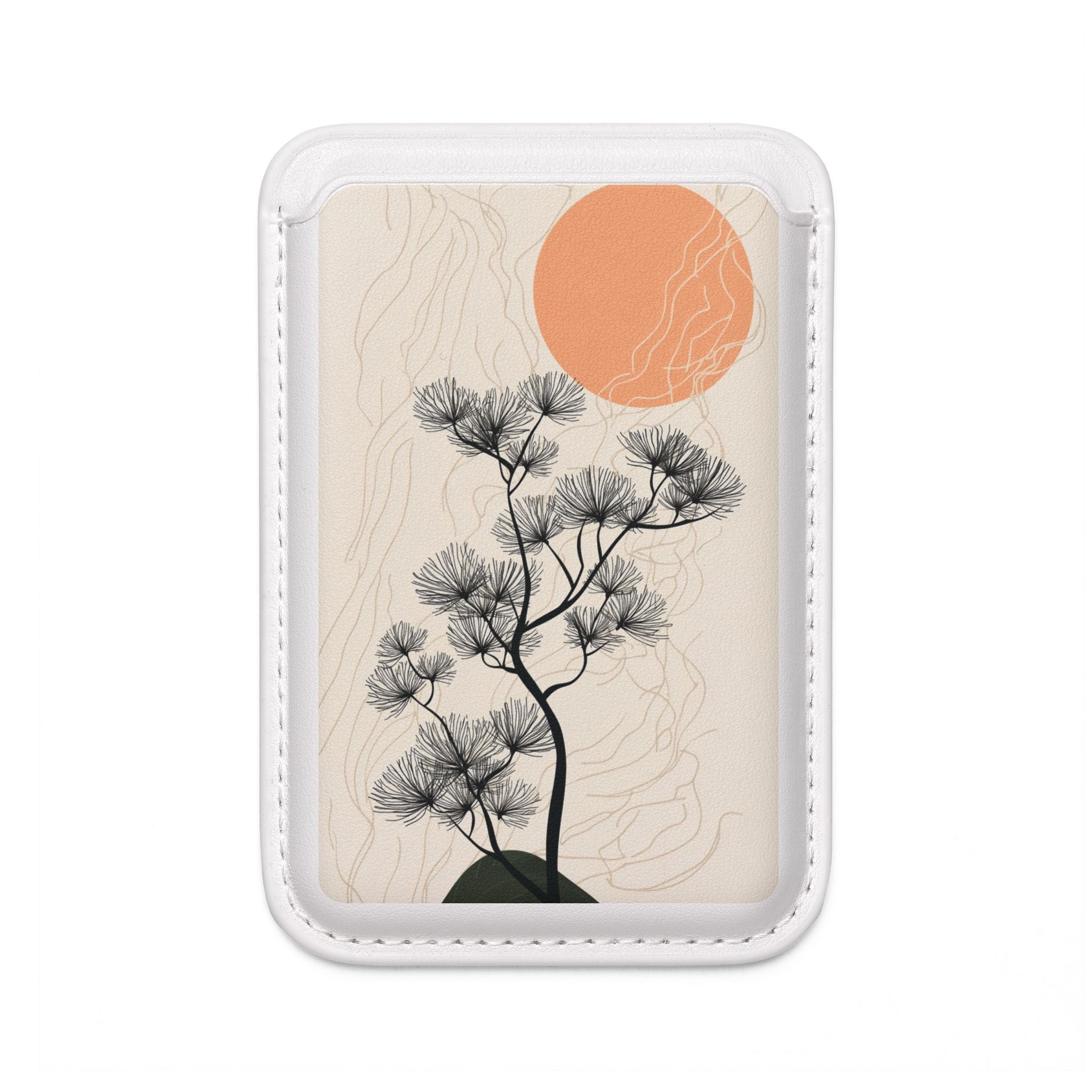 Spiky Tree Sunset Wallet – MagSafe Ready