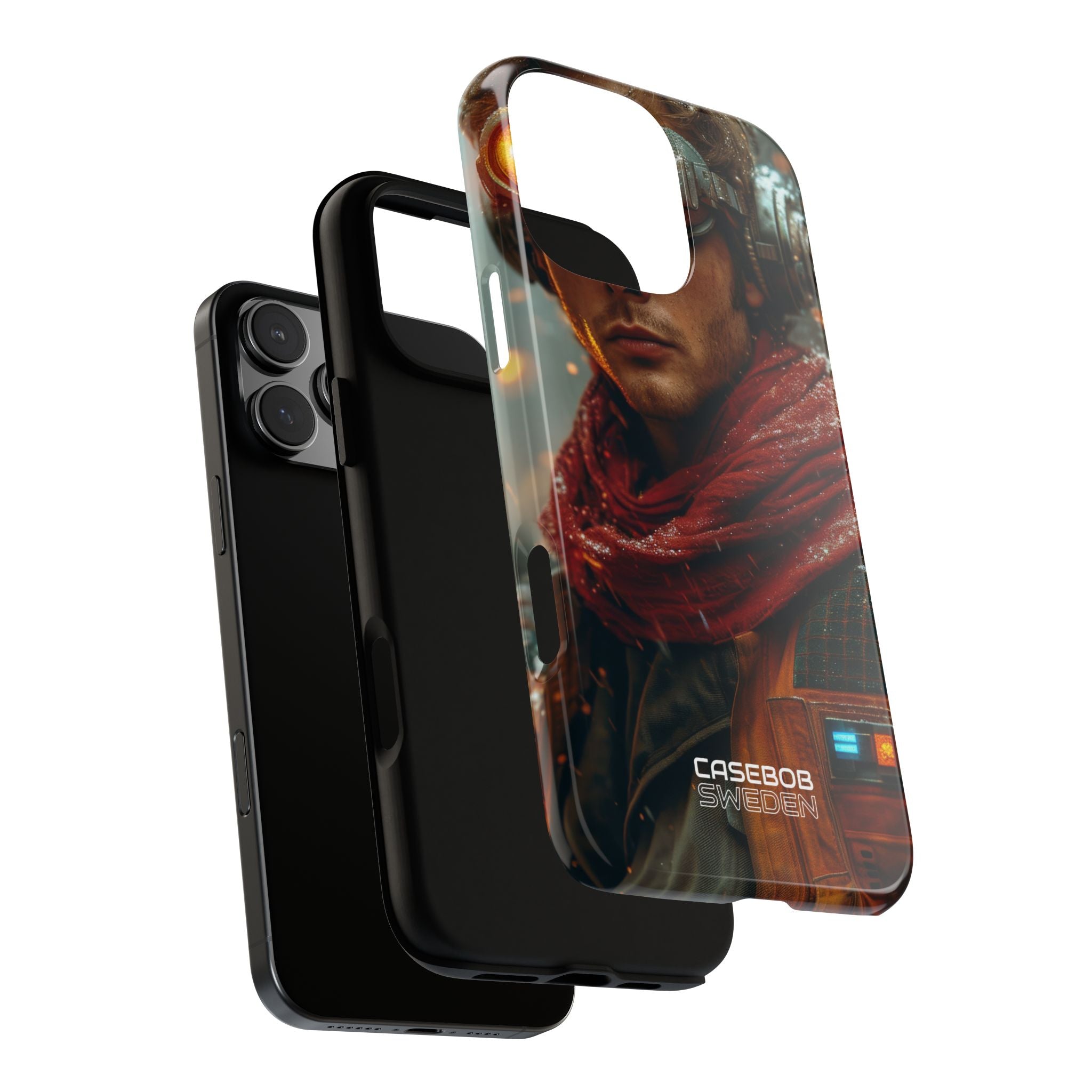 Futuristic Steampunk Explorer iPhone 16 - Tough