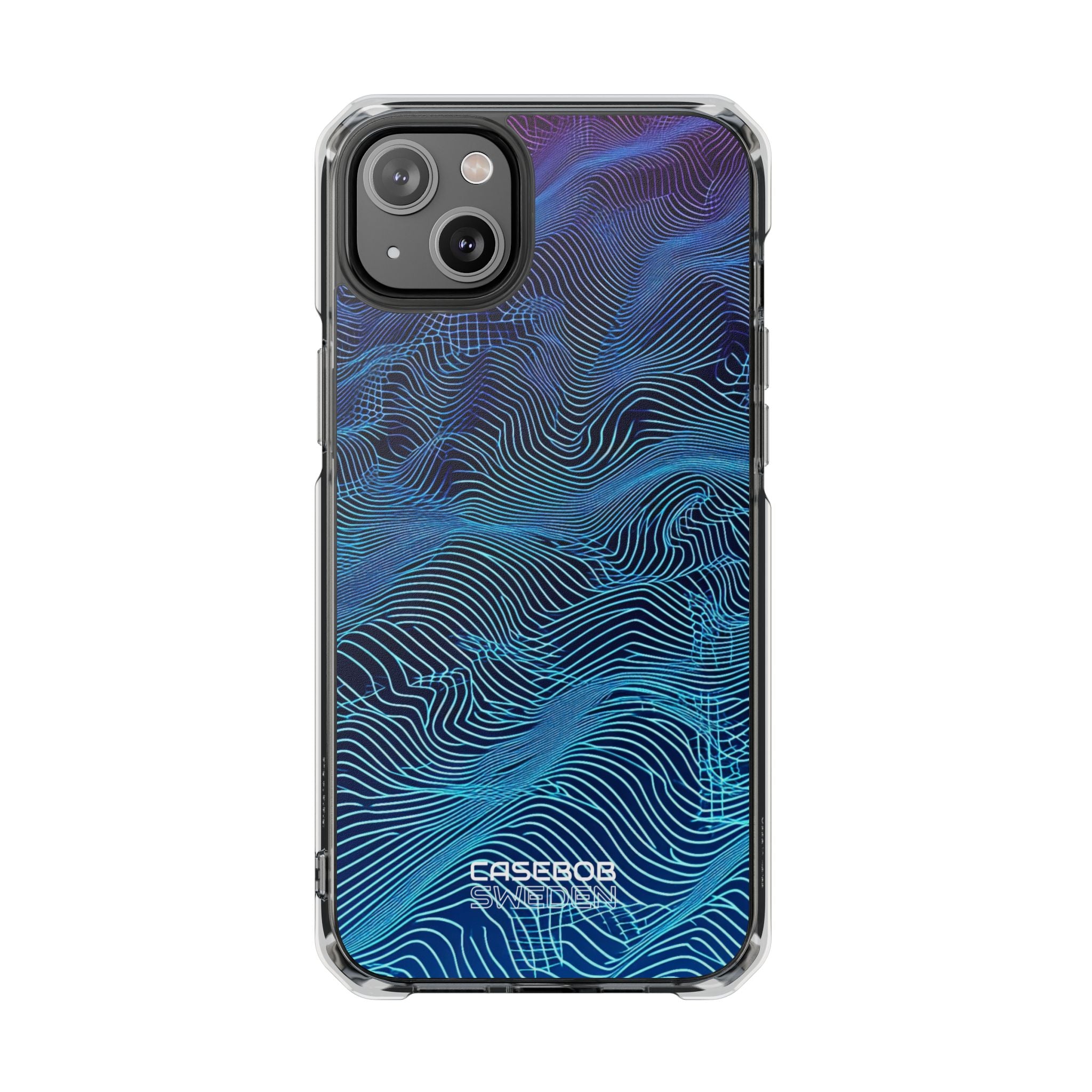 Neon Waves Flow iPhone 14 - Impact Clear+